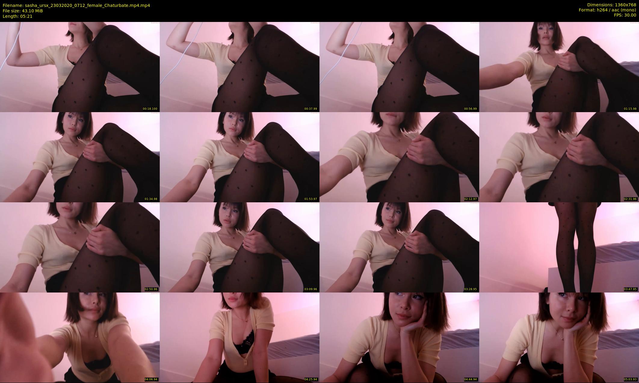 sasha_ursx — 6 minute Chaturbate female cam show recording, 720p, Mar 23, 2020