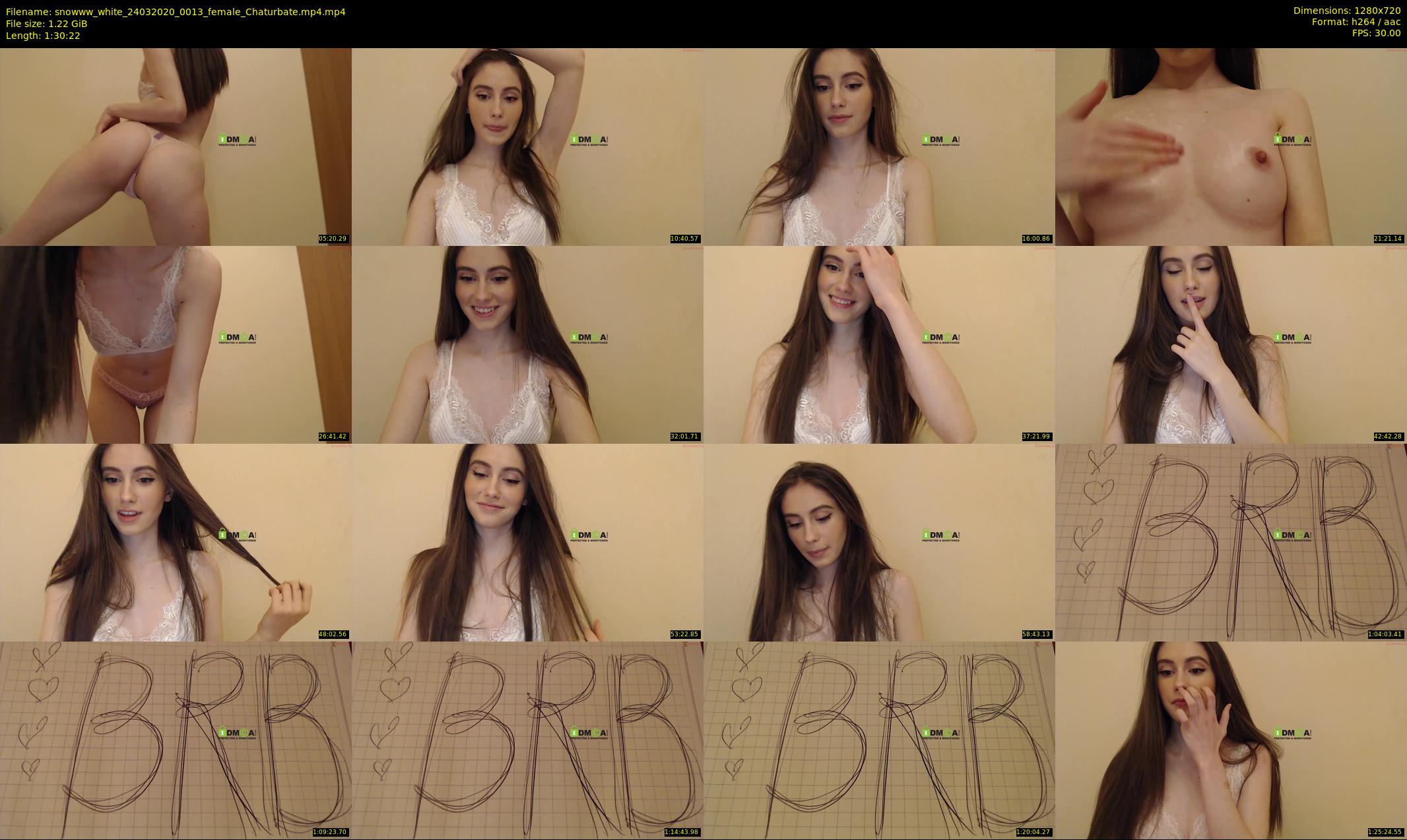 snowww_white — 91 minute Chaturbate female cam show recording, 720p, Mar 24, 2020