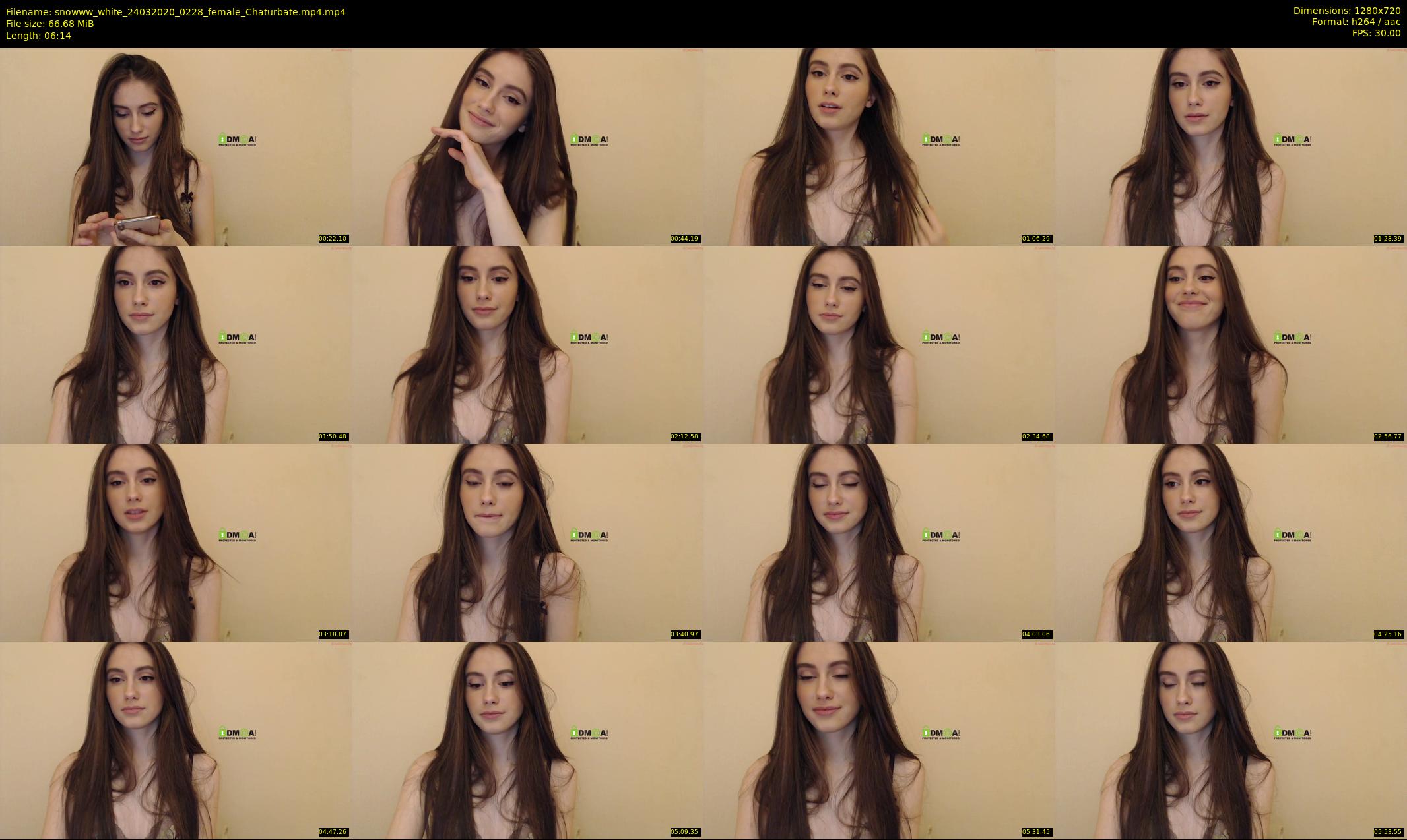 snowww_white — 7 minute Chaturbate female cam show recording, 720p, Mar 24, 2020