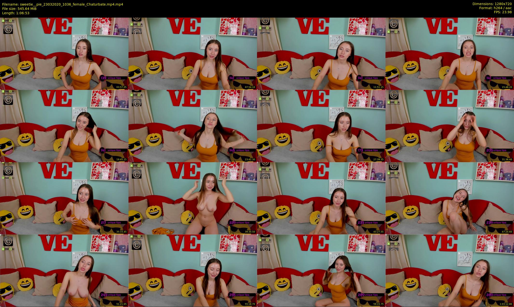 sweetie__pie — 67 minute Chaturbate female cam show recording, 720p, Mar 23, 2020