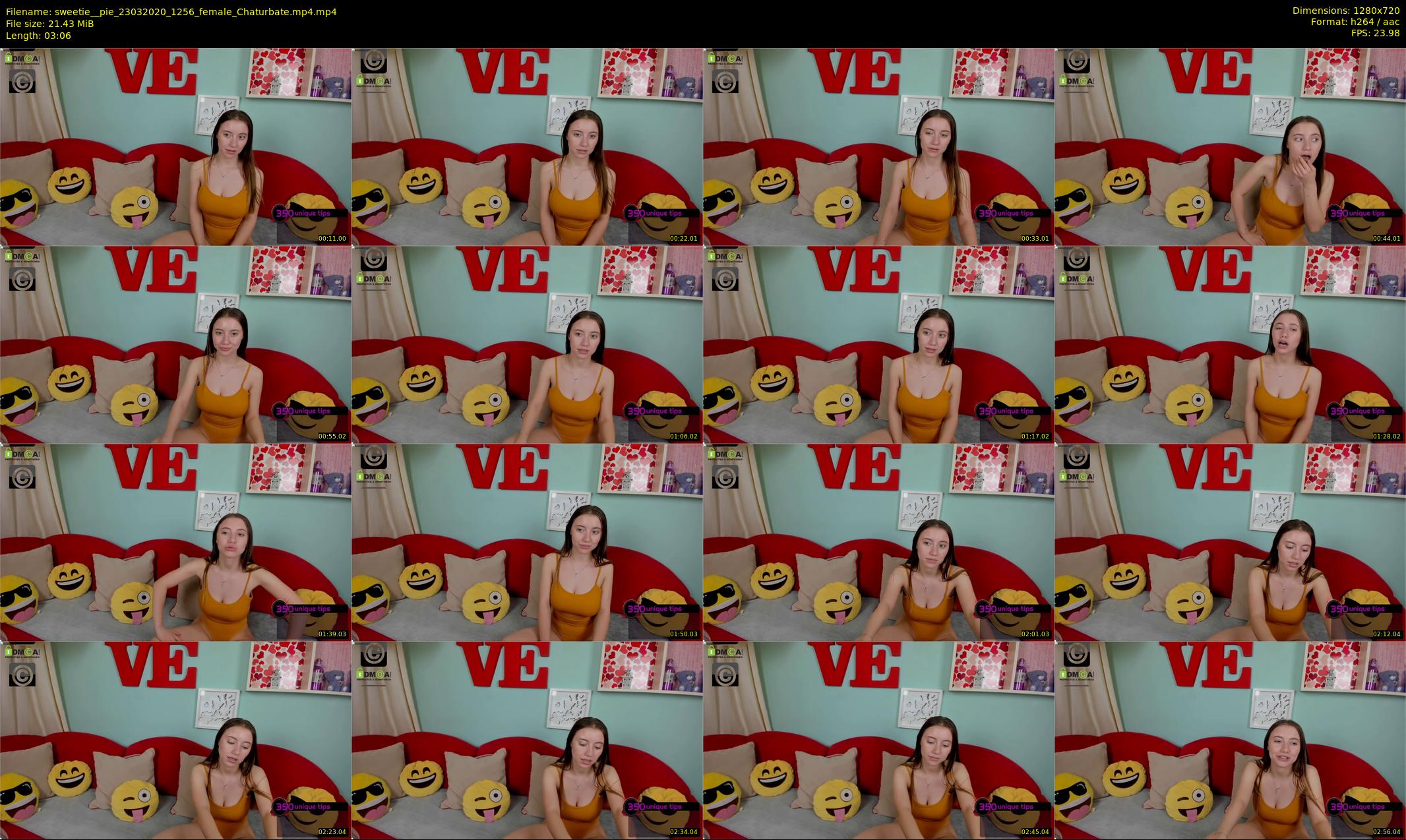 sweetie__pie — 4 minute Chaturbate female cam show recording, 720p, Mar 23, 2020
