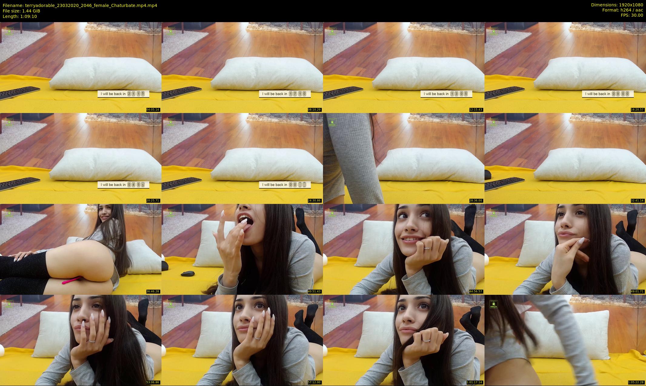 terryadorable — 70 minute Chaturbate female cam show recording, 1080p, Mar 23, 2020