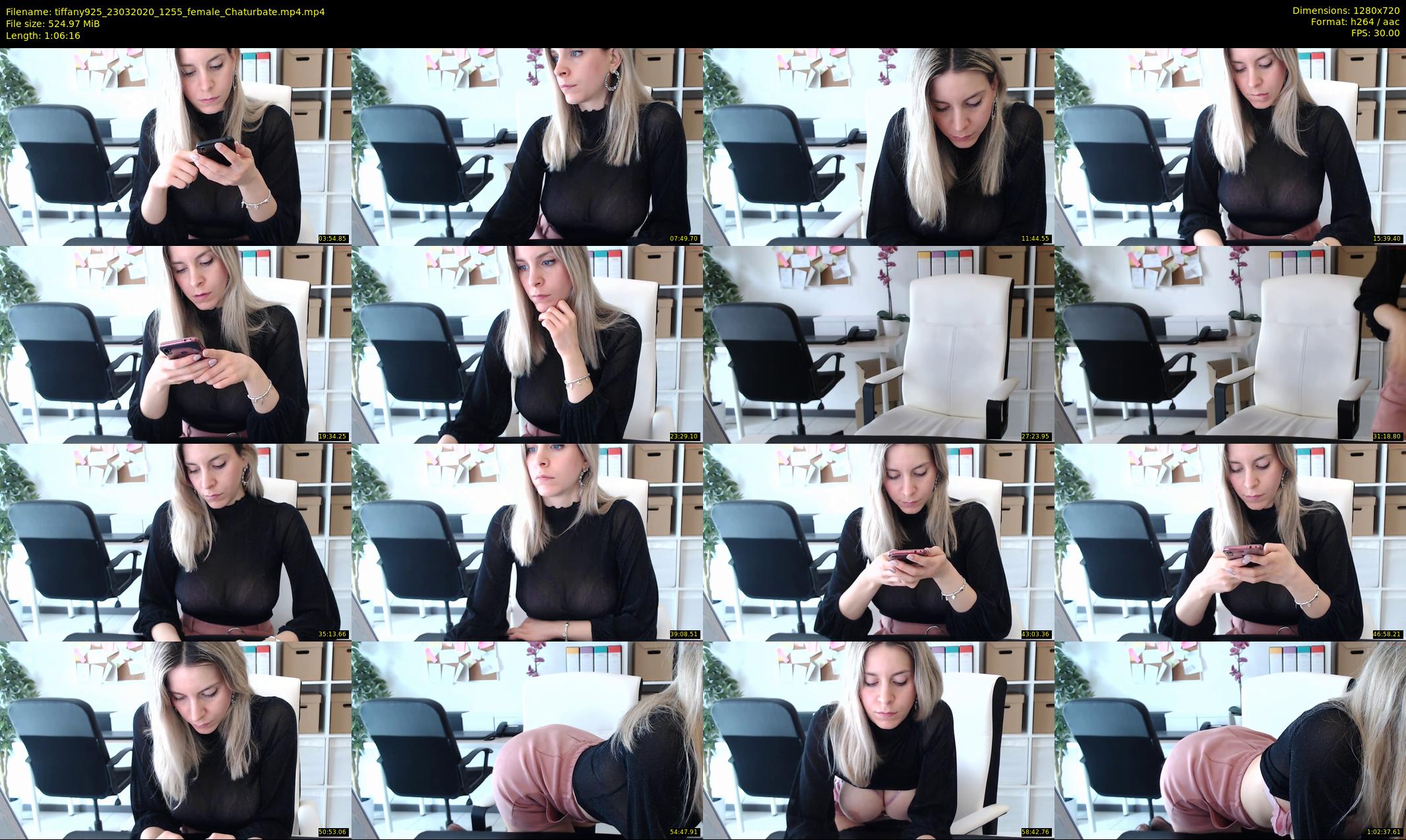 tiffany925 — 67 minute Chaturbate female cam show recording, 720p, Mar 23, 2020