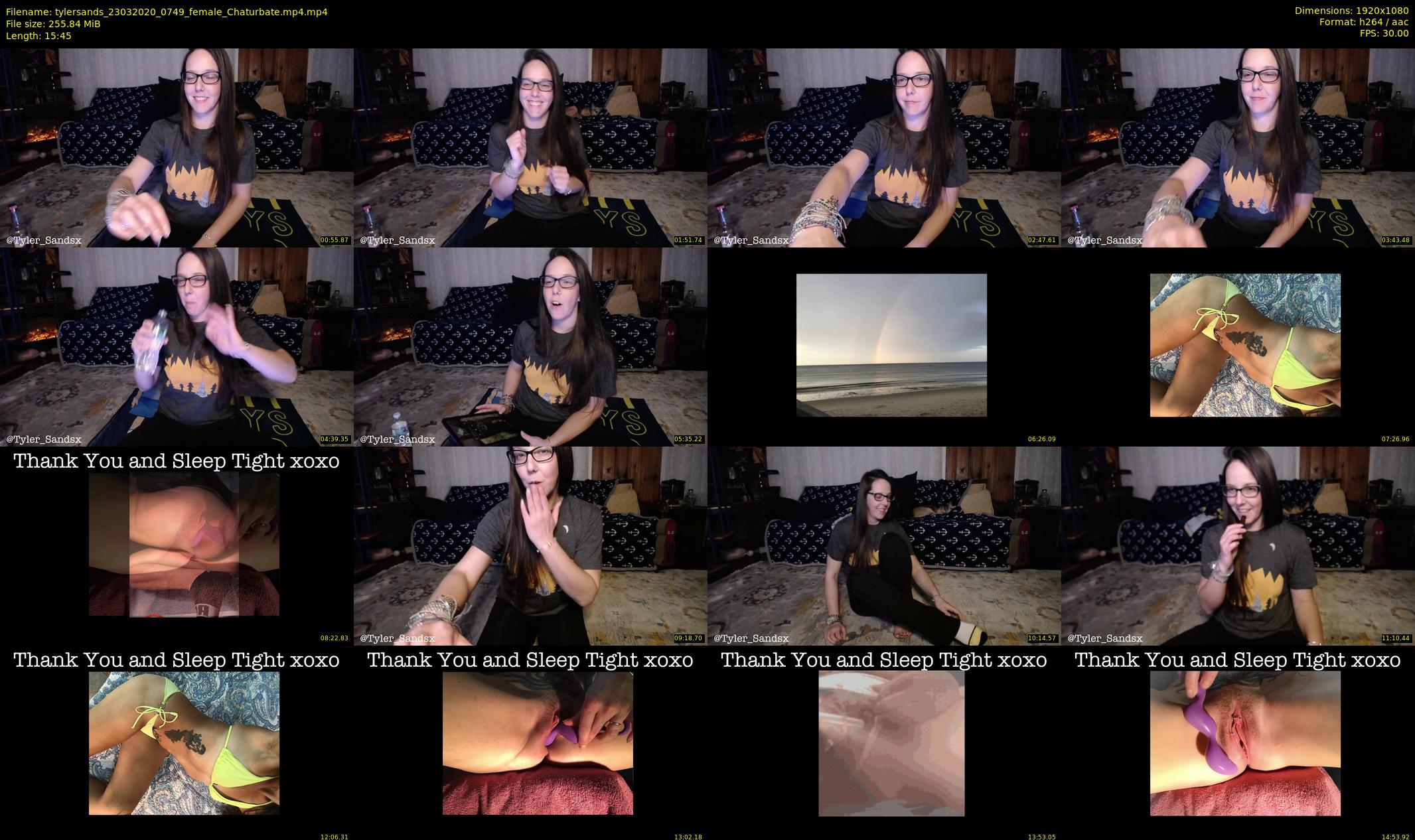 tylersands — 16 minute Chaturbate female cam show recording, 1080p, Mar 23, 2020