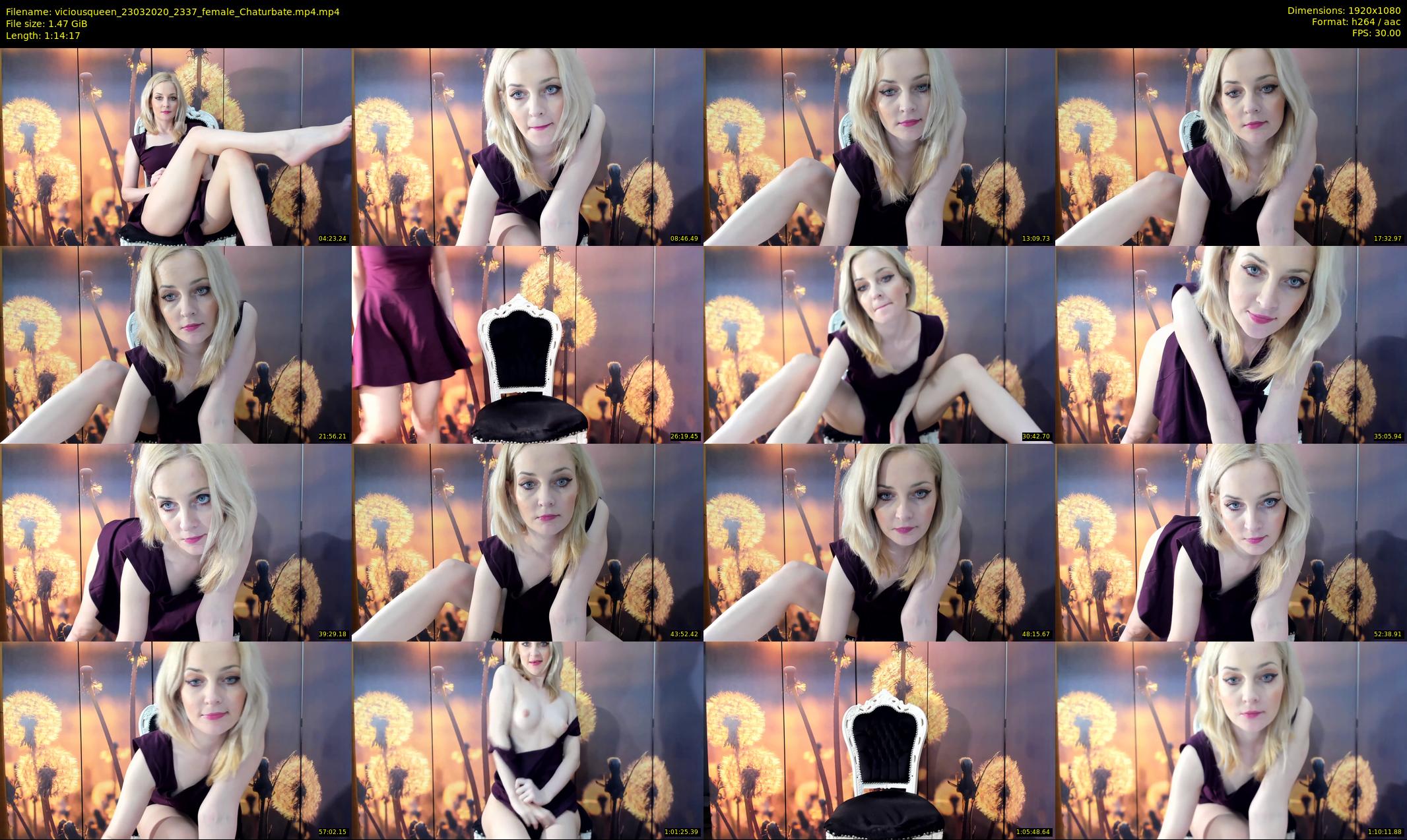 viciousqueen — 75 minute Chaturbate female cam show recording, 1080p, Mar 23, 2020