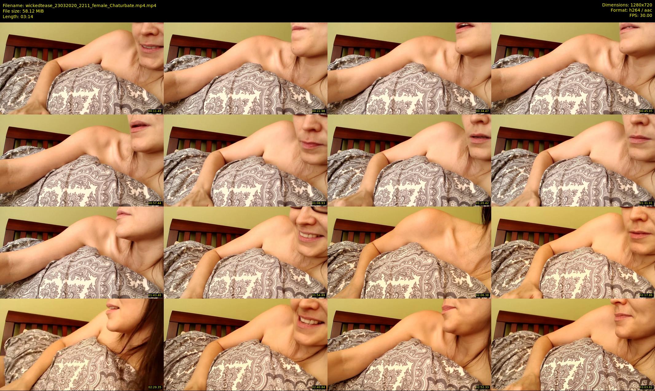 wickedtease — 4 minute Chaturbate female cam show recording, 720p, Mar 23, 2020