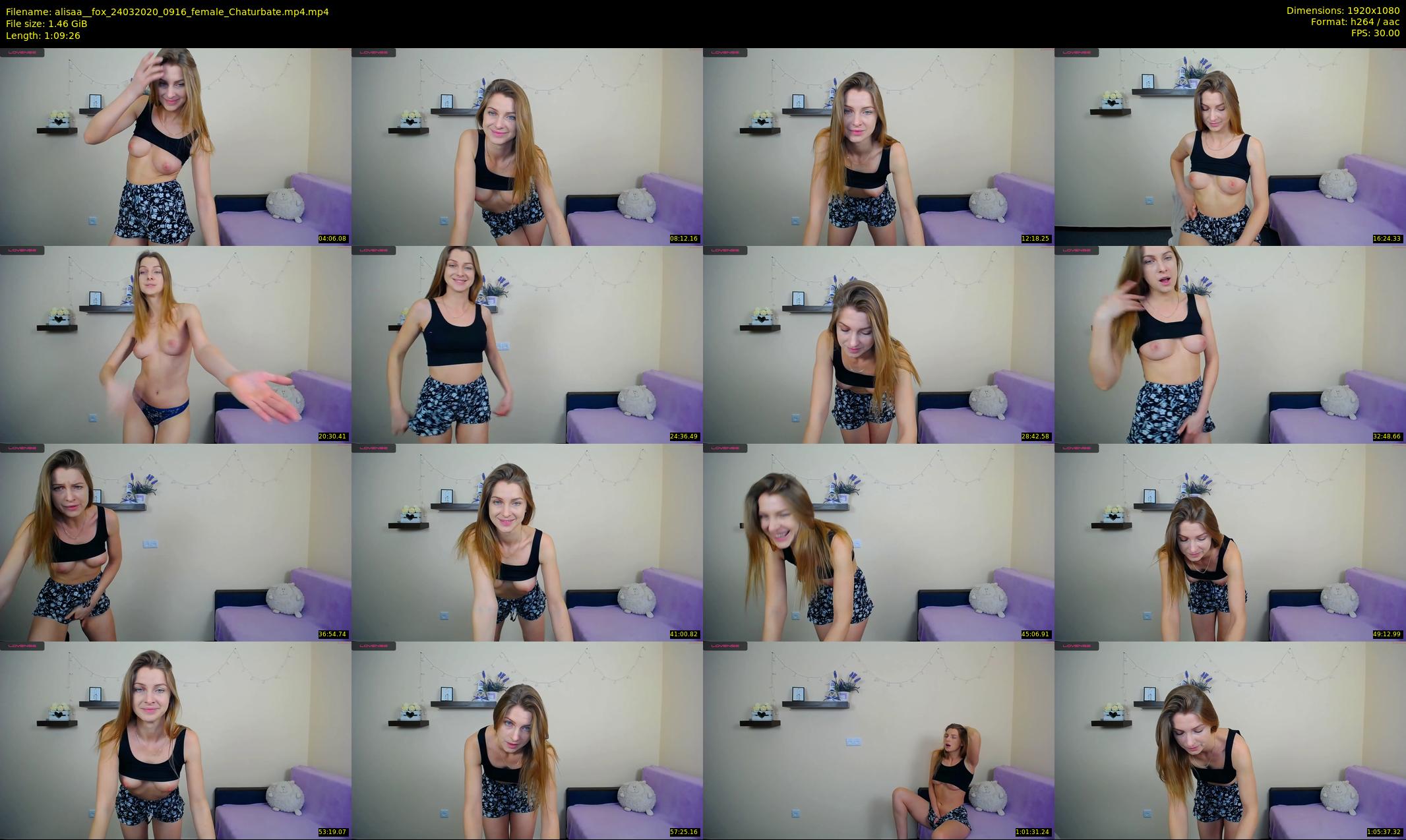 alisaa__fox — 70 minute Chaturbate female cam show recording, 1080p, Mar 24, 2020
