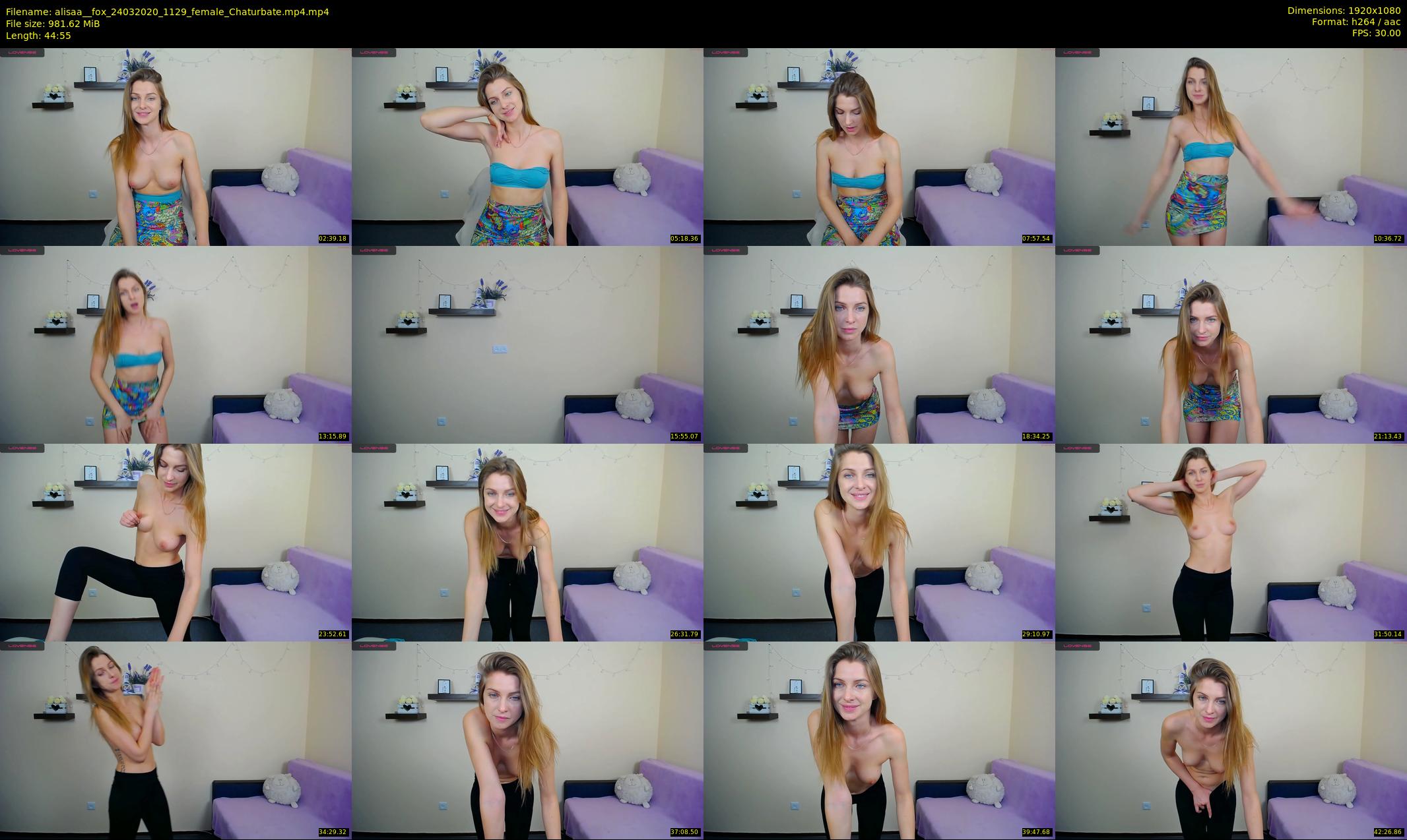alisaa__fox — 45 minute Chaturbate female cam show recording, 1080p, Mar 24, 2020