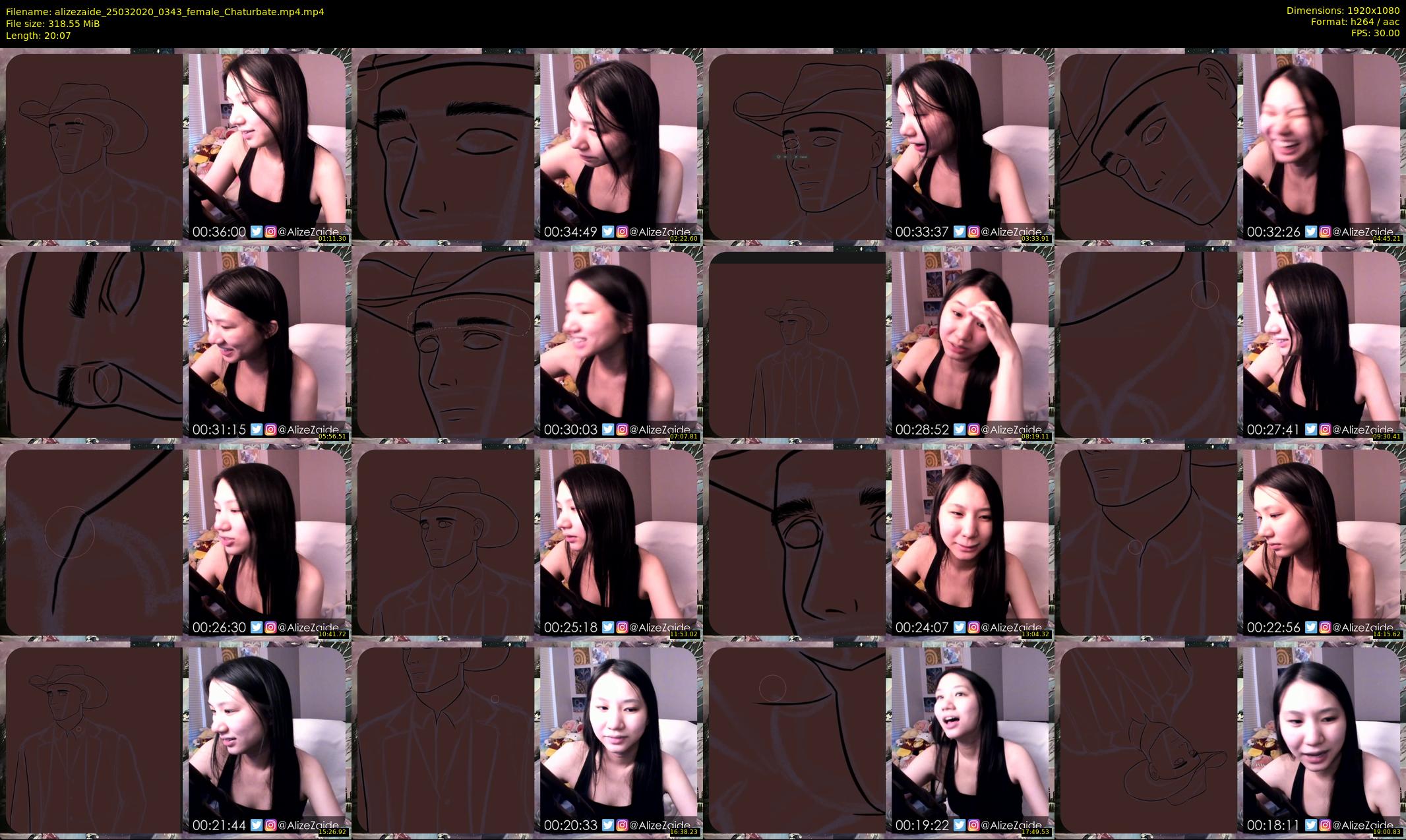 alizezaide — 21 minute Chaturbate female cam show recording, 1080p, Mar 25, 2020