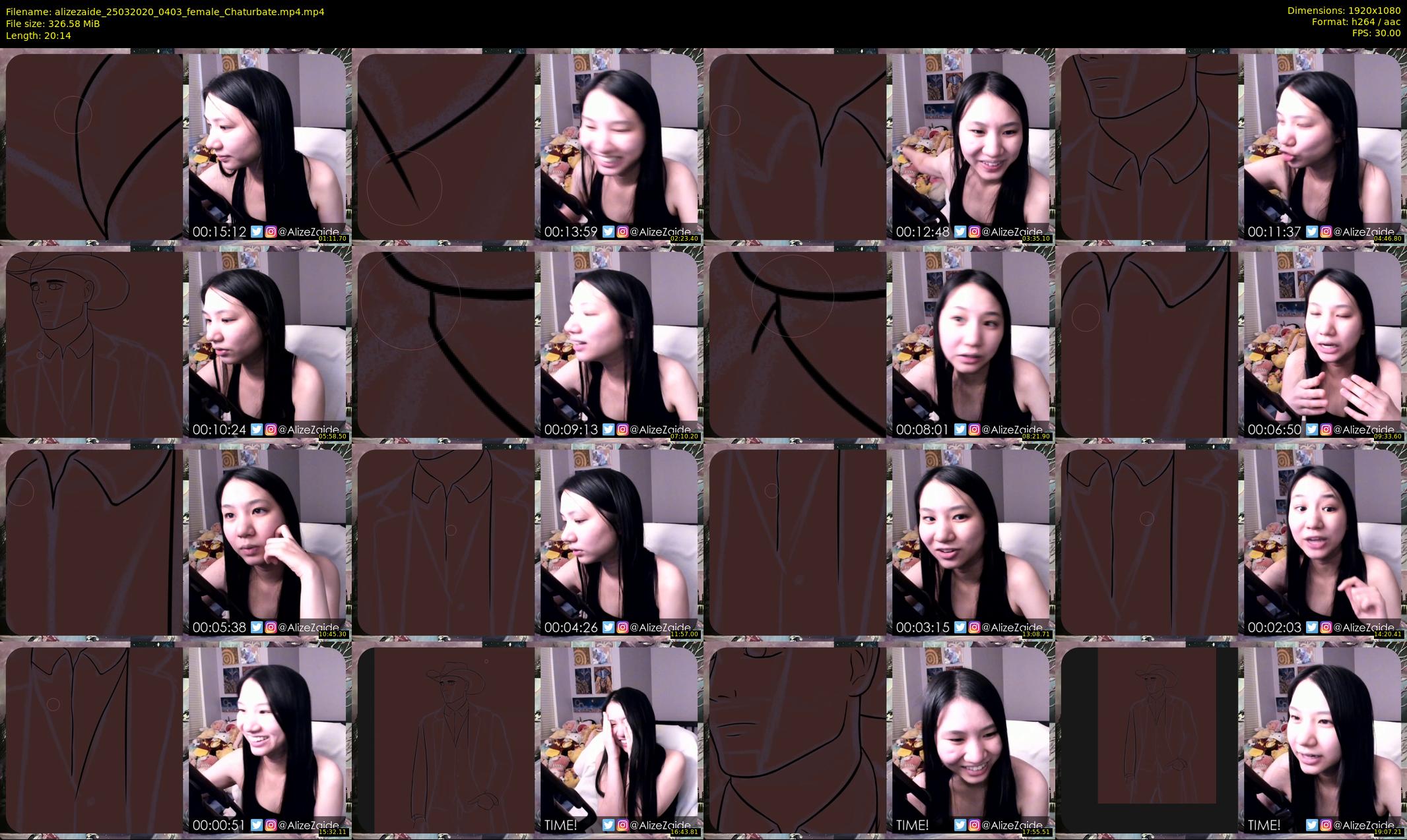 alizezaide — 21 minute Chaturbate female cam show recording, 1080p, Mar 25, 2020