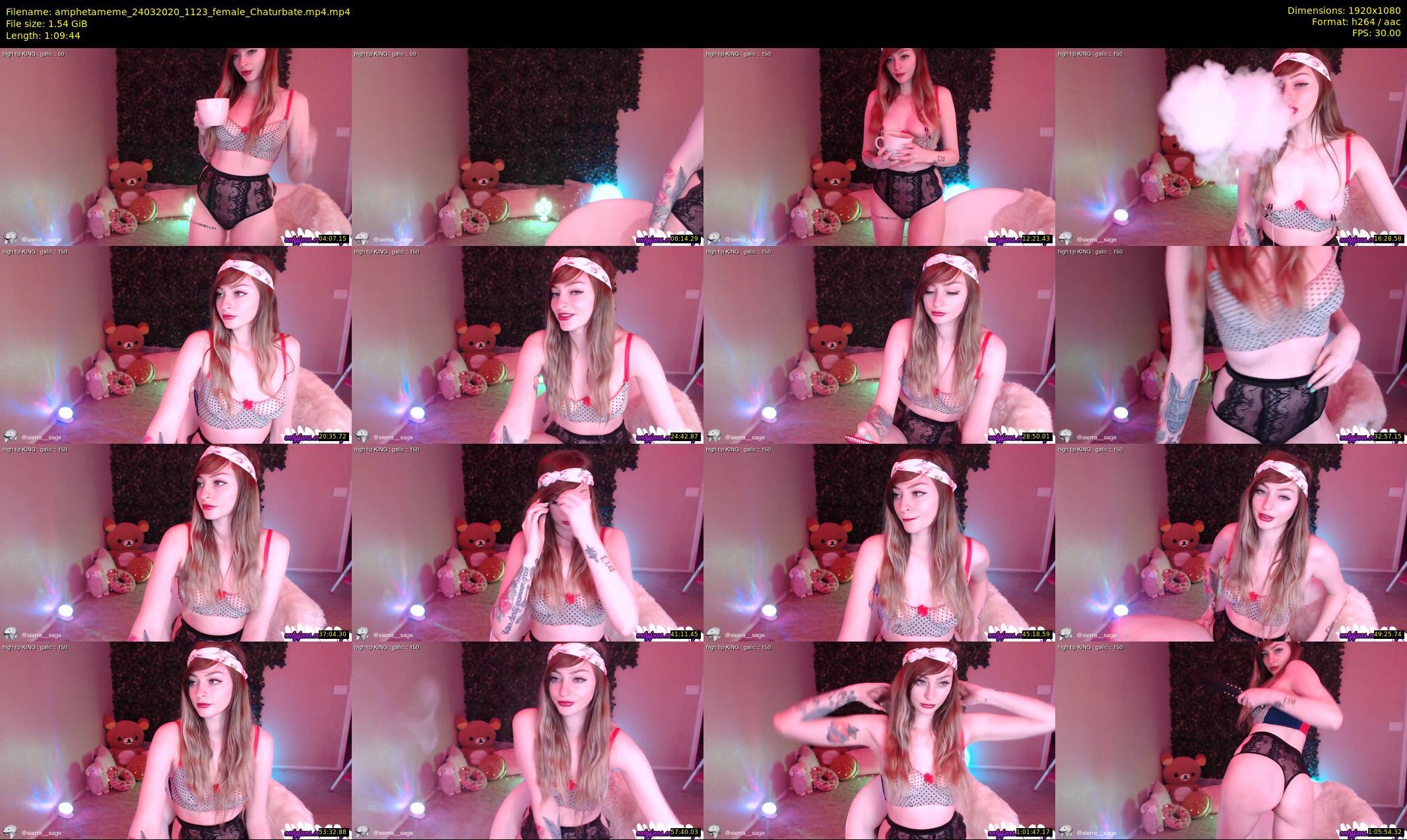 amphetameme — 70 minute Chaturbate female cam show recording, 1080p, Mar 24, 2020