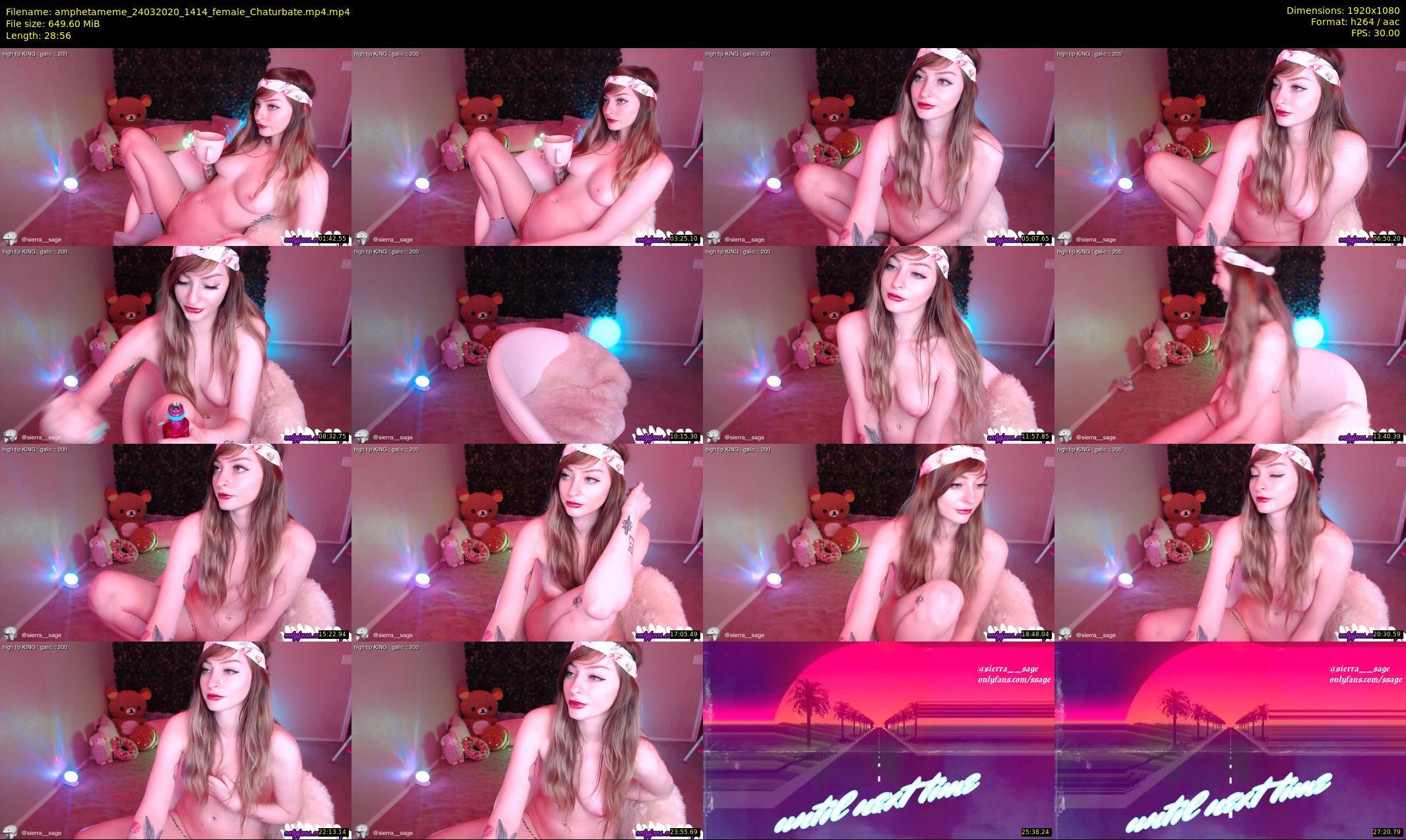 amphetameme — 29 minute Chaturbate female cam show recording, 1080p, Mar 24, 2020