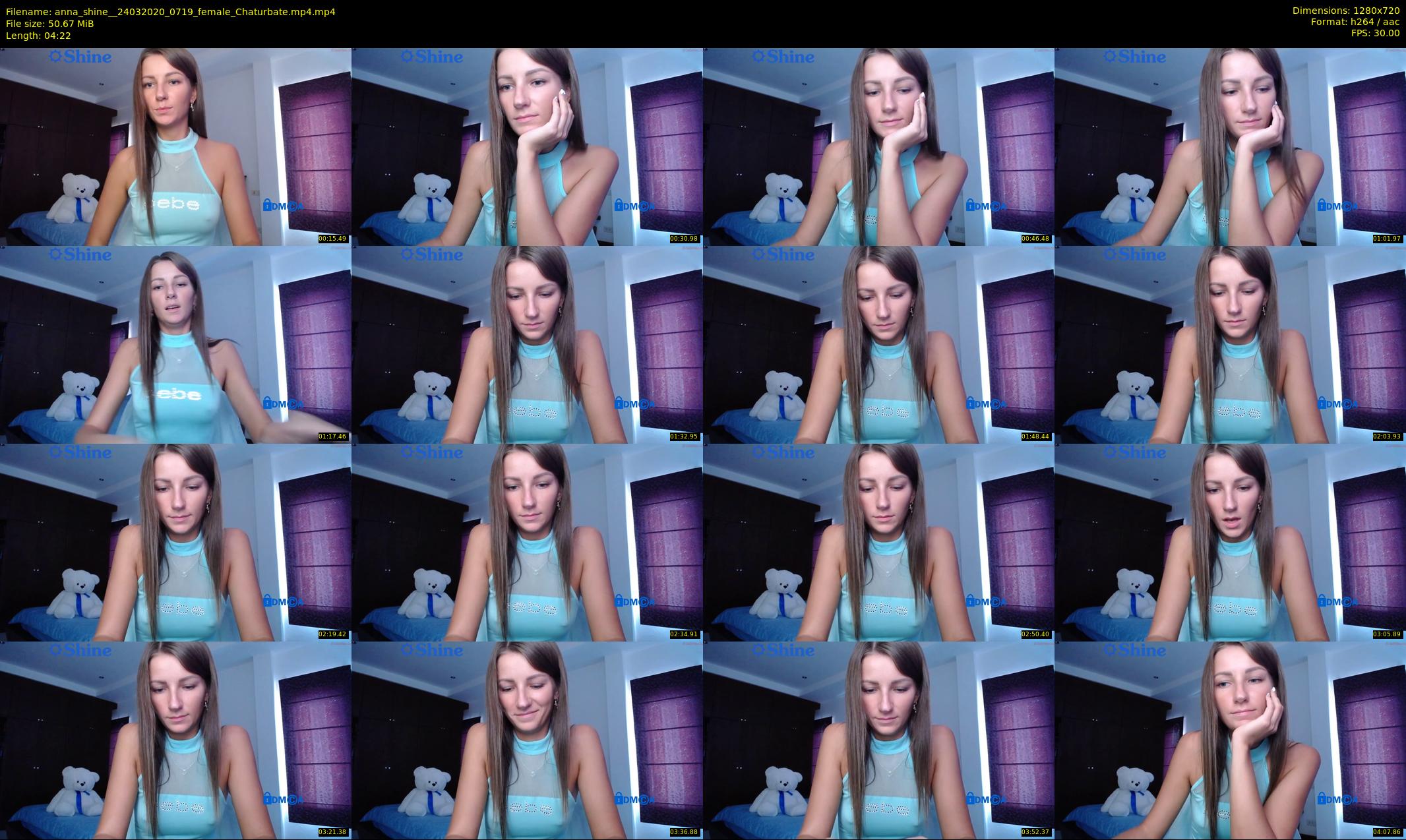 anna_shine_ — 5 minute Chaturbate female cam show recording, 720p, Mar 24, 2020