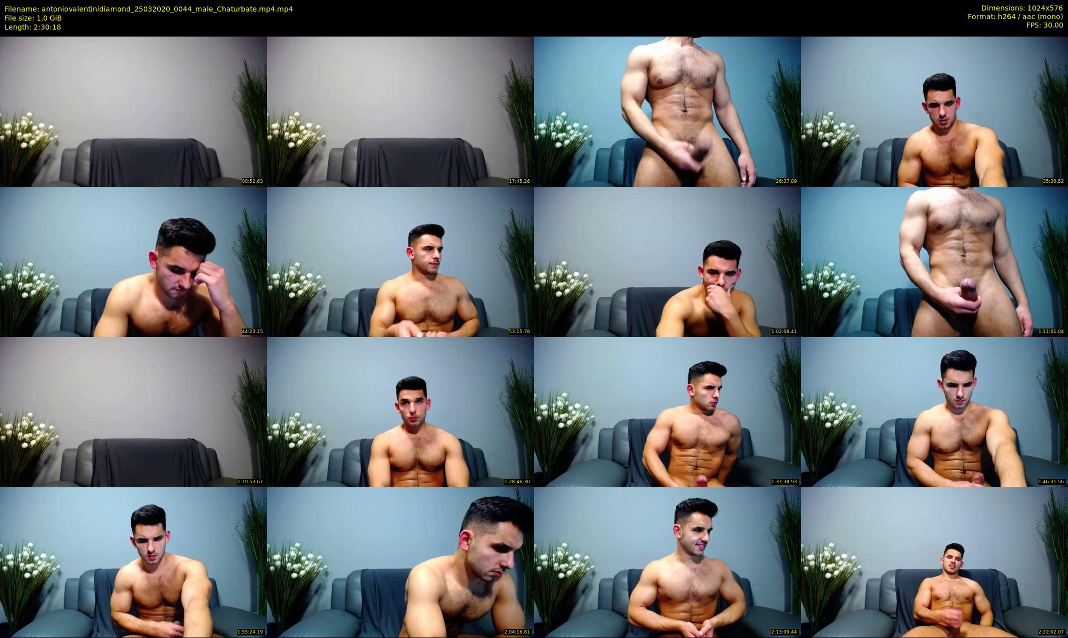 antoniovalentinidiamond — 151 minute Chaturbate male cam show recording, 480p, Mar 25, 2020