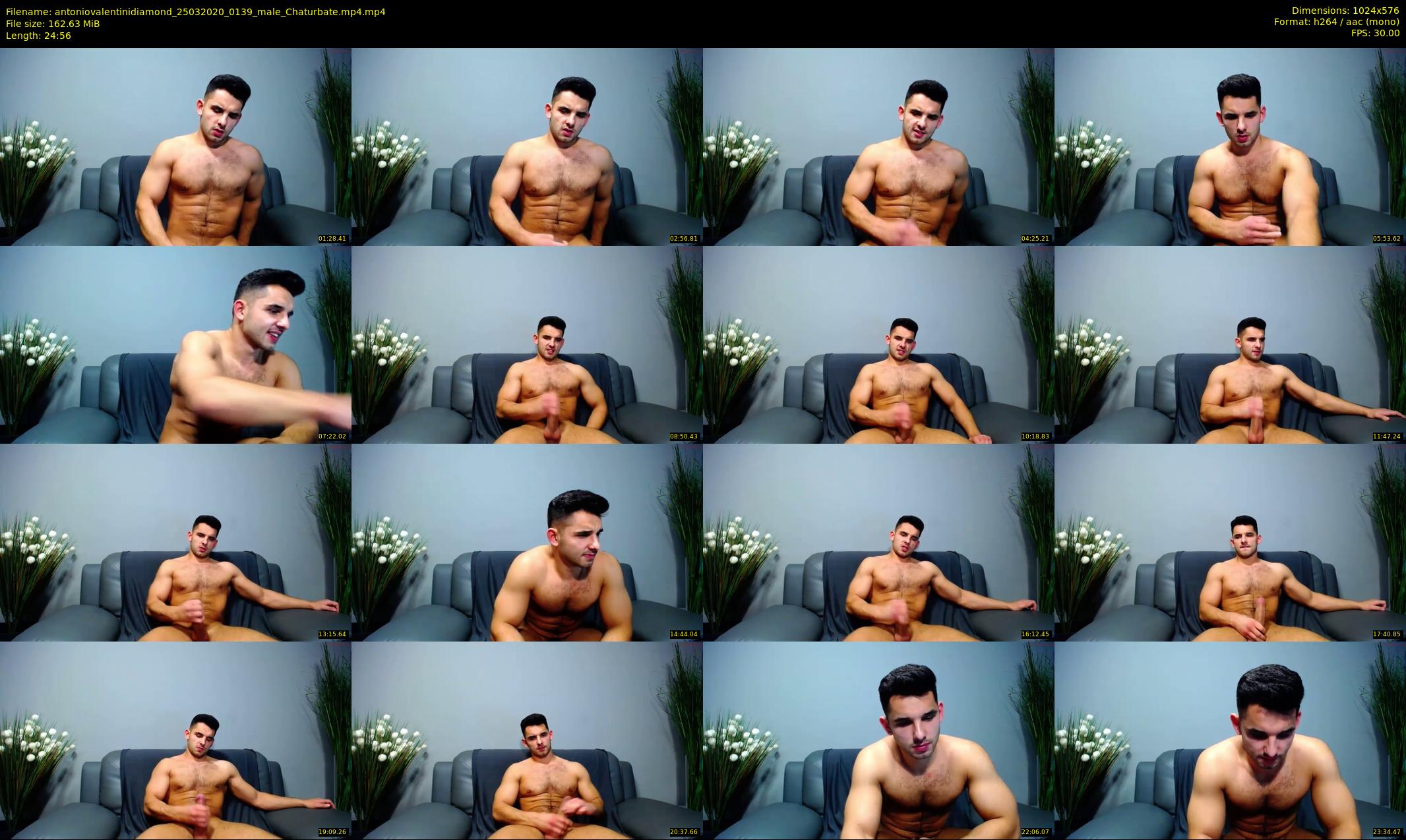 antoniovalentinidiamond — 25 minute Chaturbate male cam show recording, 480p, Mar 25, 2020