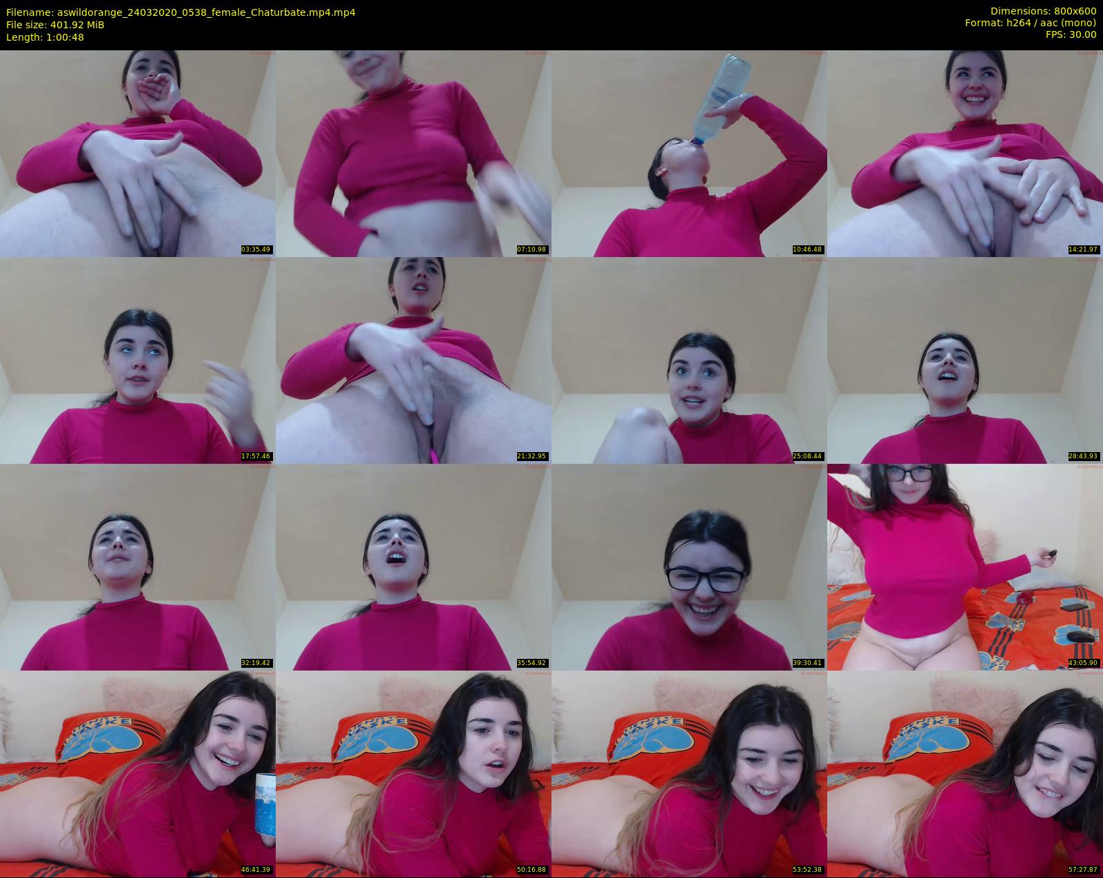 aswildorange — 61 minute Chaturbate female cam show recording, 480p, Mar 24, 2020