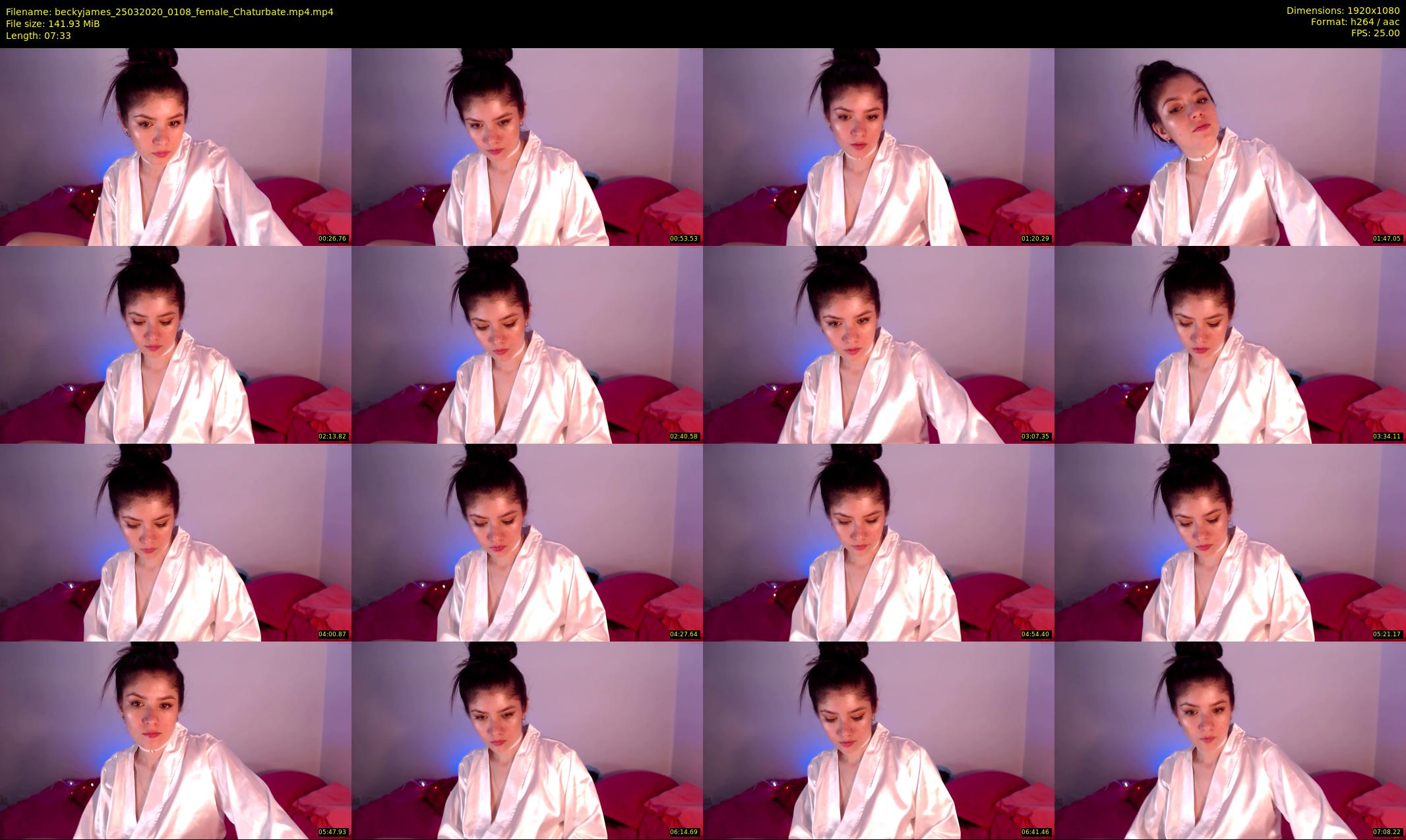 beckyjames — 8 minute Chaturbate female cam show recording, 1080p, Mar 25, 2020