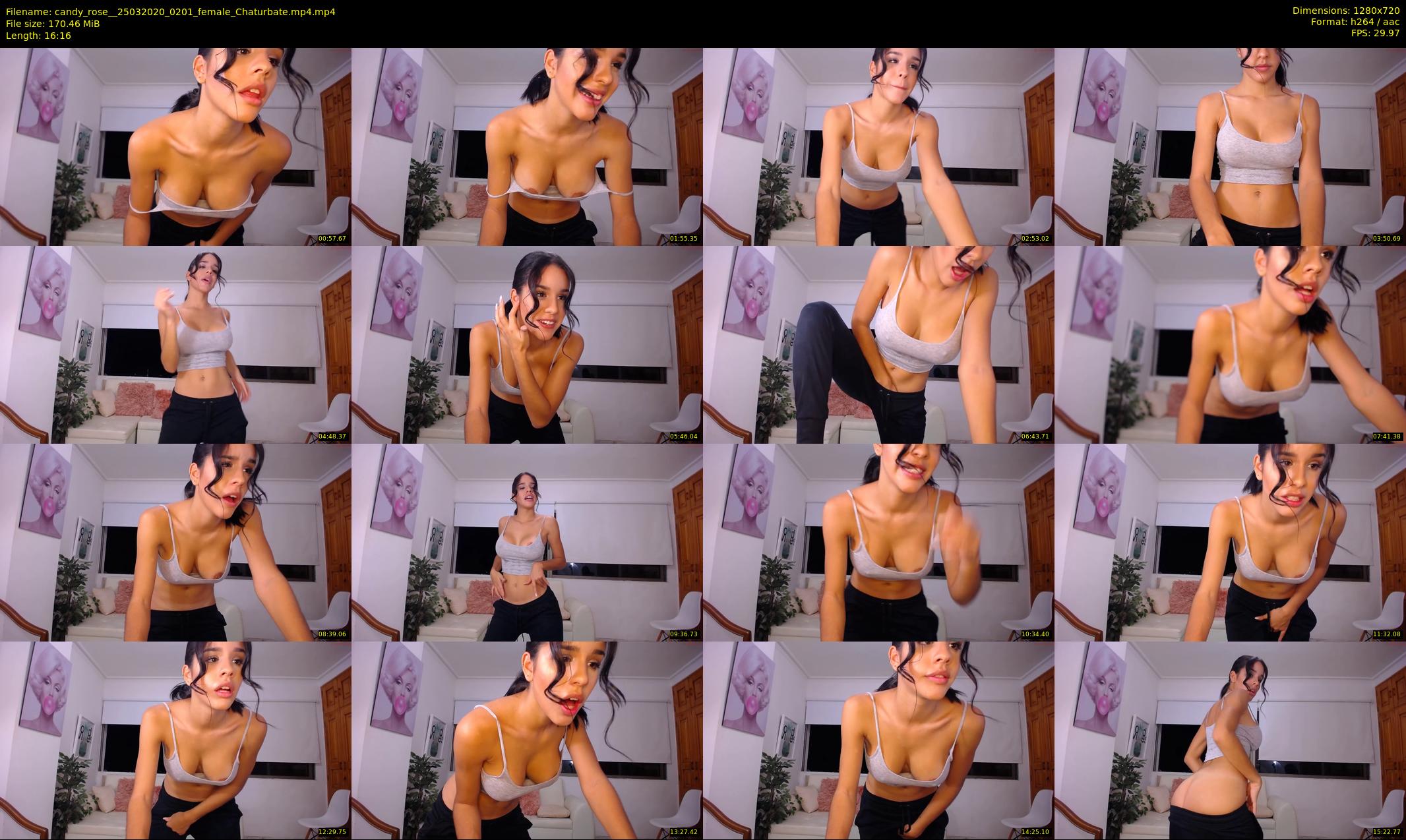 candy_rose_ — 17 minute Chaturbate female cam show recording, 720p, Mar 25, 2020
