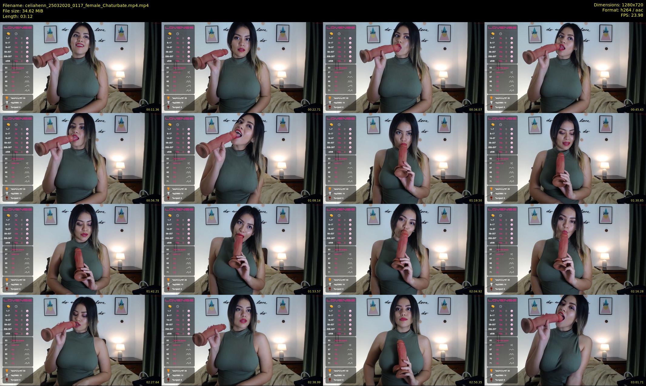 celiahenn — 4 minute Chaturbate female cam show recording, 720p, Mar 25, 2020