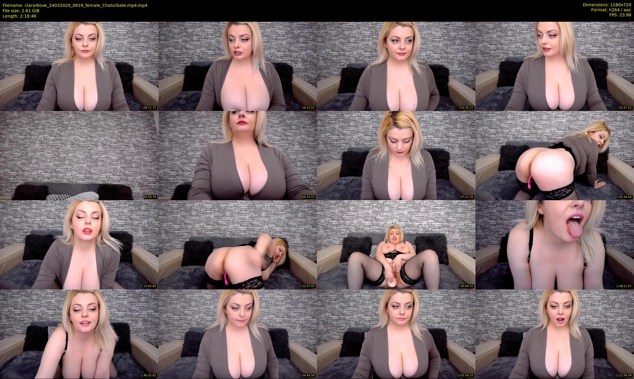 clara4love — 139 minute Chaturbate female cam show recording, 720p, Mar 24, 2020