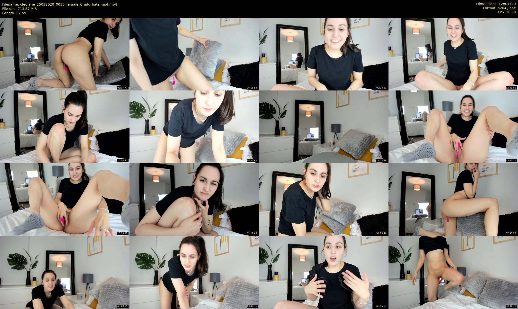 cleolane — 53 minute Chaturbate female cam show recording, 720p, Mar 25, 2020