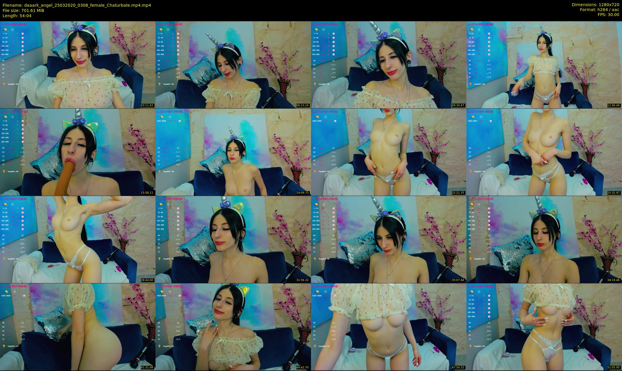 daaark_angel — 55 minute Chaturbate female cam show recording, 720p, Mar 25, 2020
