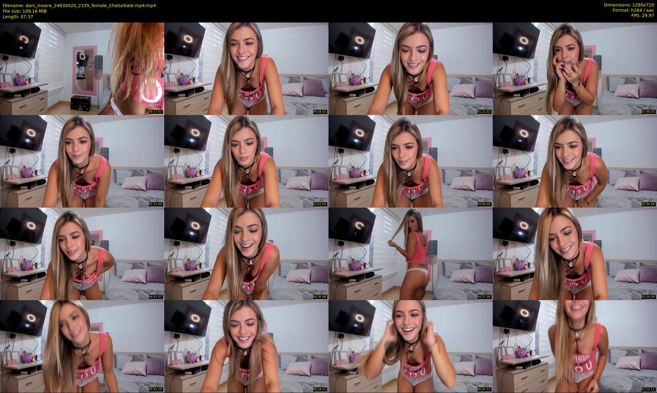 dani_moore — 8 minute Chaturbate female cam show recording, 720p, Mar 24, 2020