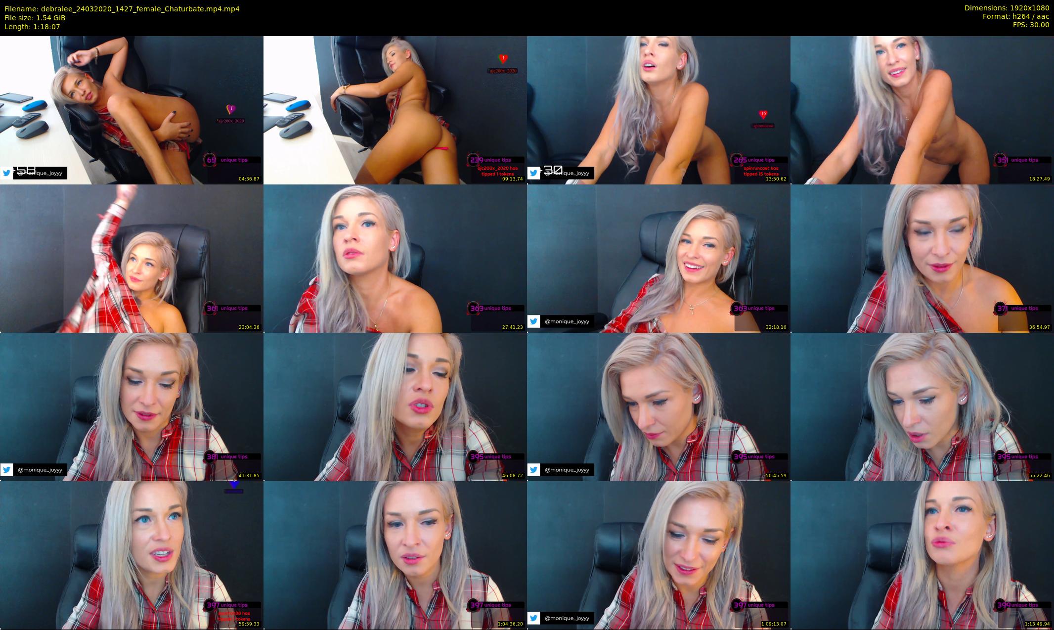 debralee — 79 minute Chaturbate female cam show recording, 1080p, Mar 24, 2020