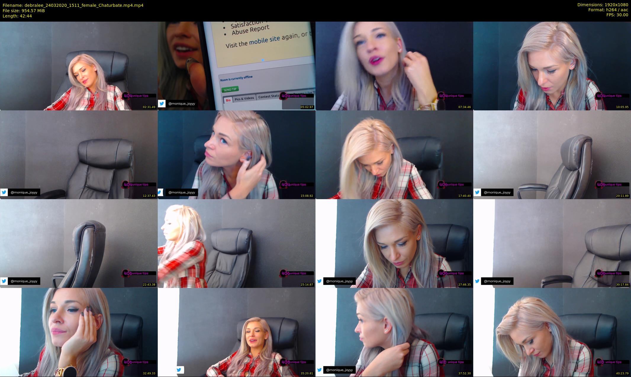 debralee — 43 minute Chaturbate female cam show recording, 1080p, Mar 24, 2020