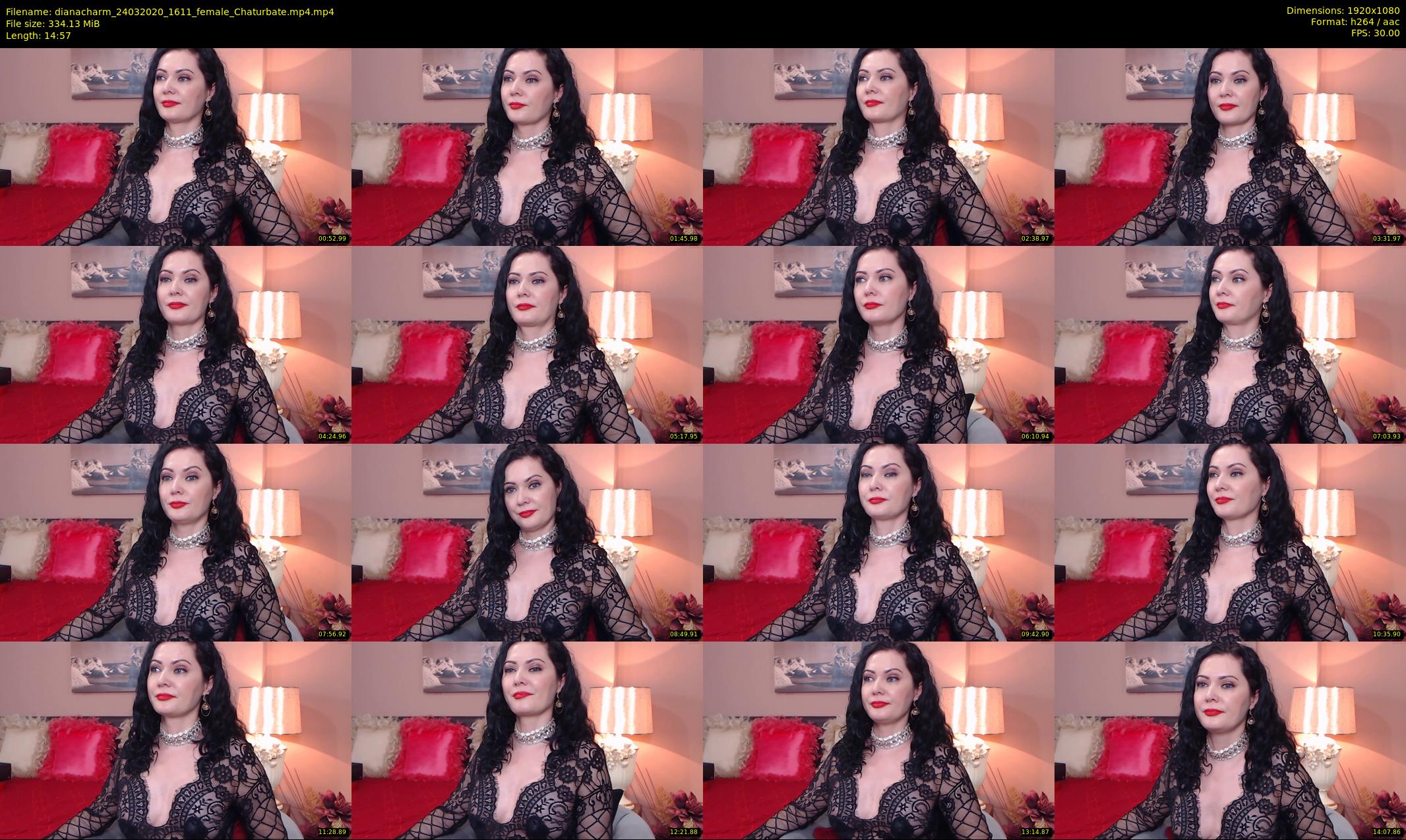 dianacharm — 15 minute Chaturbate female cam show recording, 1080p, Mar 24, 2020