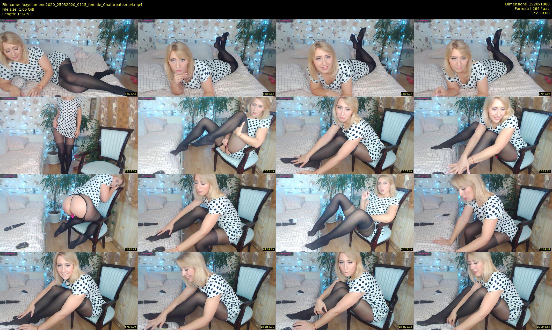 foxydiamond2020 — 75 minute Chaturbate female cam show recording, 1080p, Mar 25, 2020