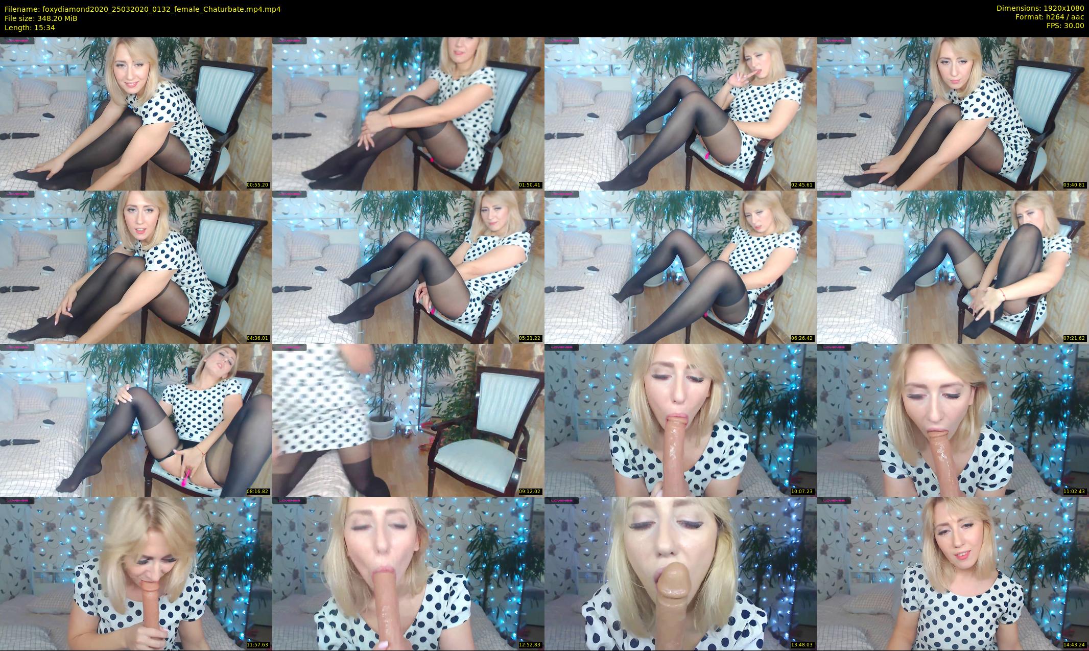 foxydiamond2020 — 16 minute Chaturbate female cam show recording, 1080p, Mar 25, 2020