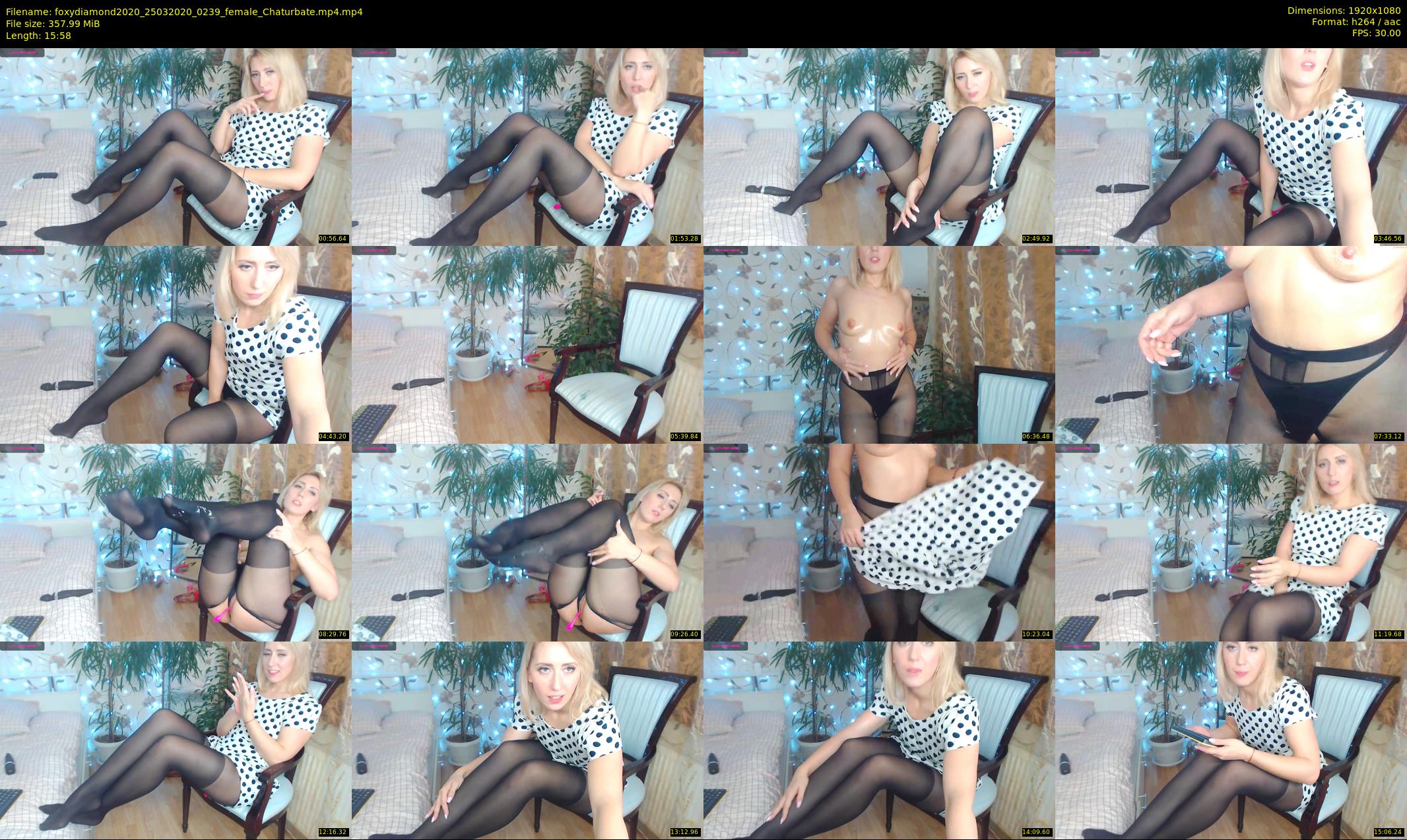 foxydiamond2020 — 16 minute Chaturbate female cam show recording, 1080p, Mar 25, 2020