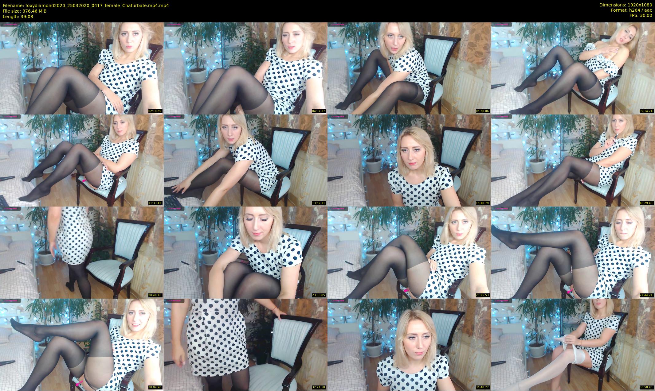foxydiamond2020 — 40 minute Chaturbate female cam show recording, 1080p, Mar 25, 2020