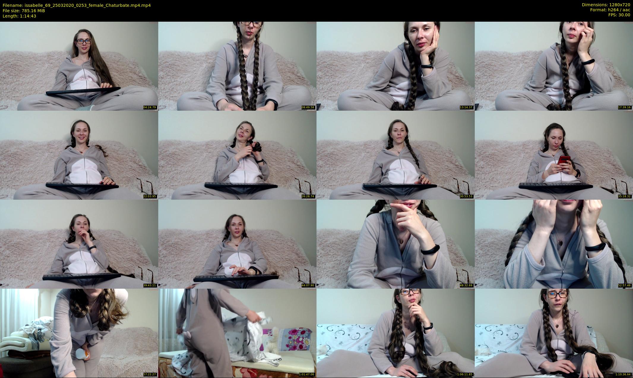 issabelle_69 — 75 minute Chaturbate couple cam show recording, 720p, Mar 25, 2020