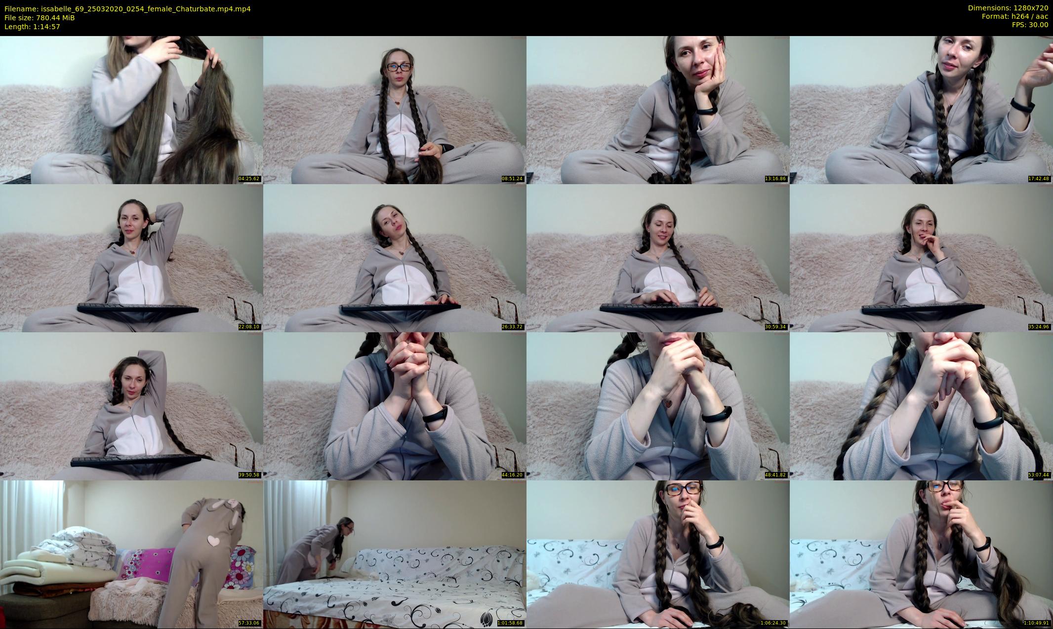 issabelle_69 — 75 minute Chaturbate couple cam show recording, 720p, Mar 25, 2020
