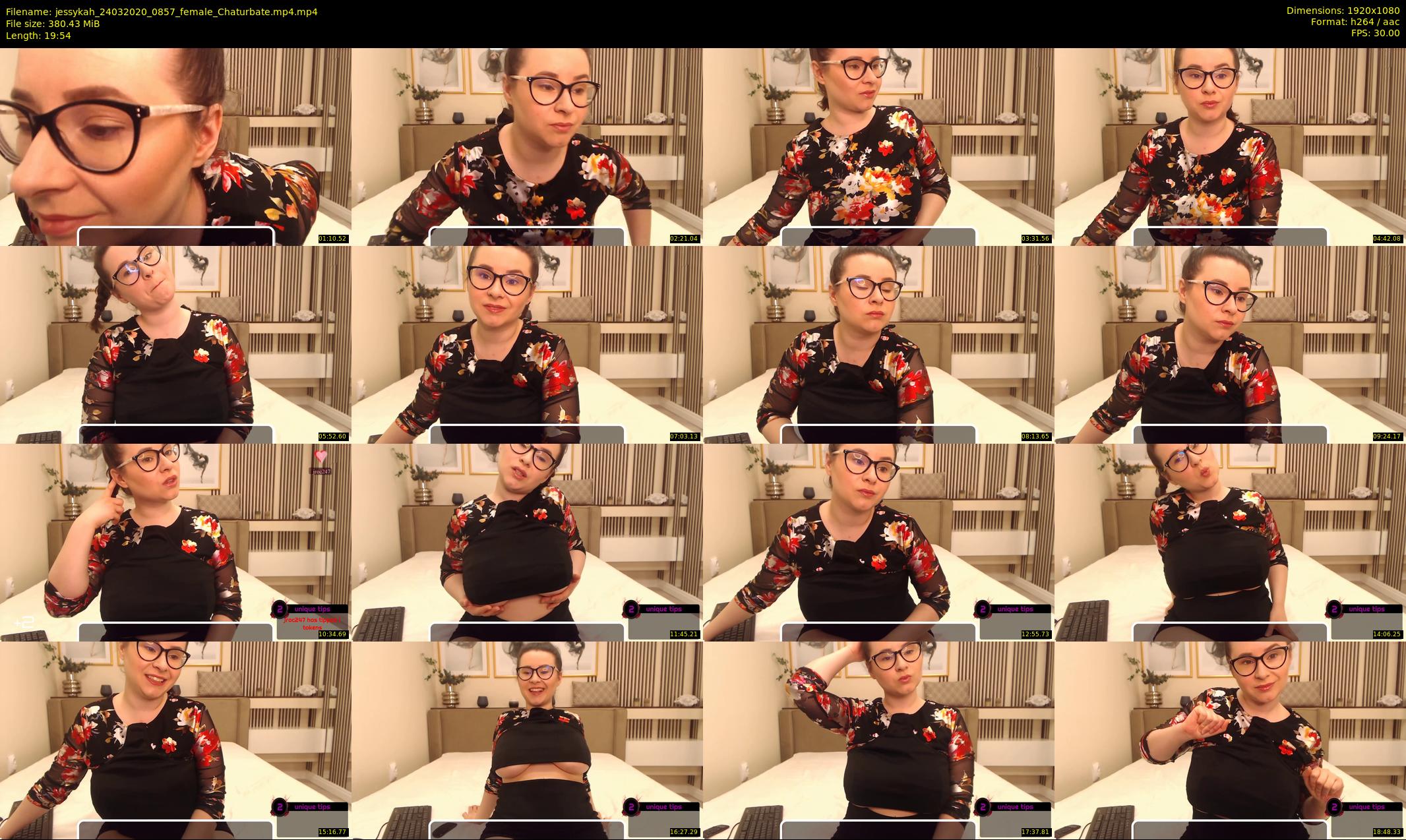 jessykah — 20 minute Chaturbate female cam show recording, 1080p, Mar 24, 2020