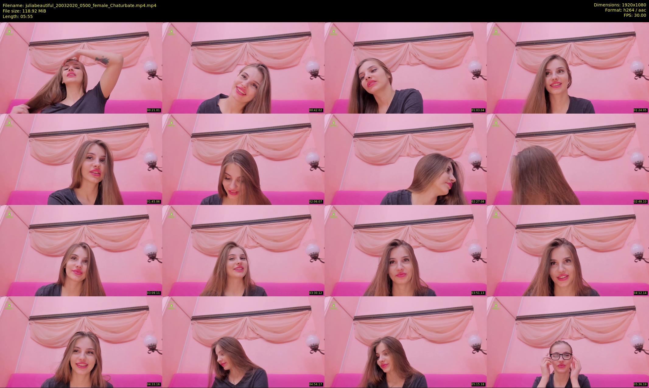 juliabeautiful — 6 minute Chaturbate female cam show recording, 1080p, Mar 20, 2020