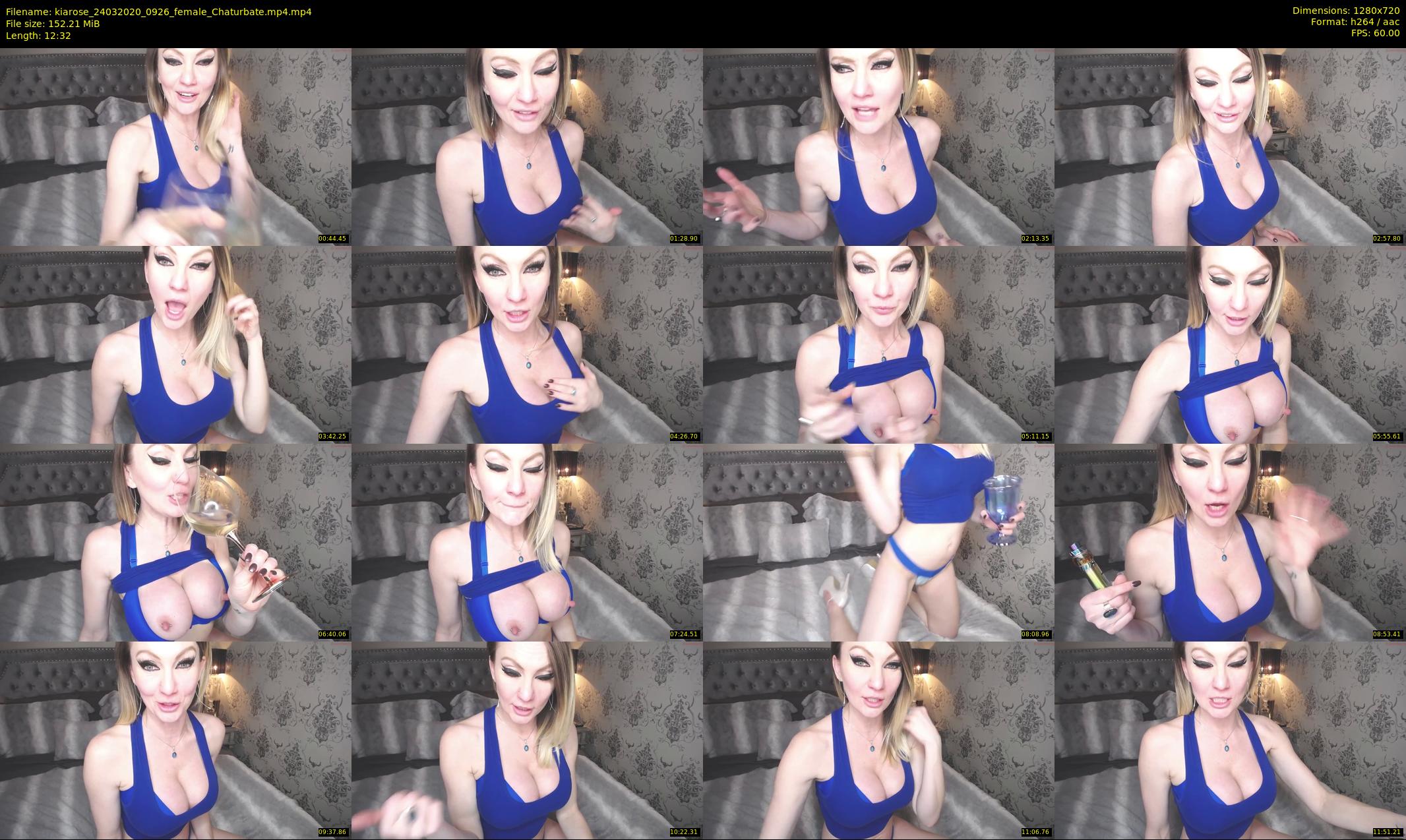 kiarose — 13 minute Chaturbate female cam show recording, 720p, Mar 24, 2020