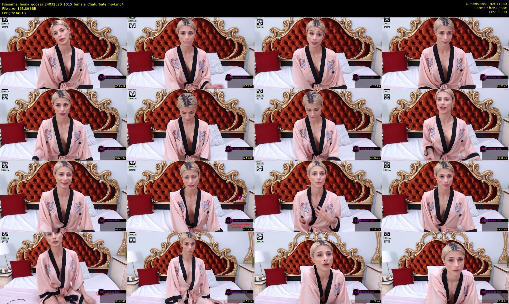 lenna_godess — 9 minute Chaturbate female cam show recording, 1080p, Mar 24, 2020