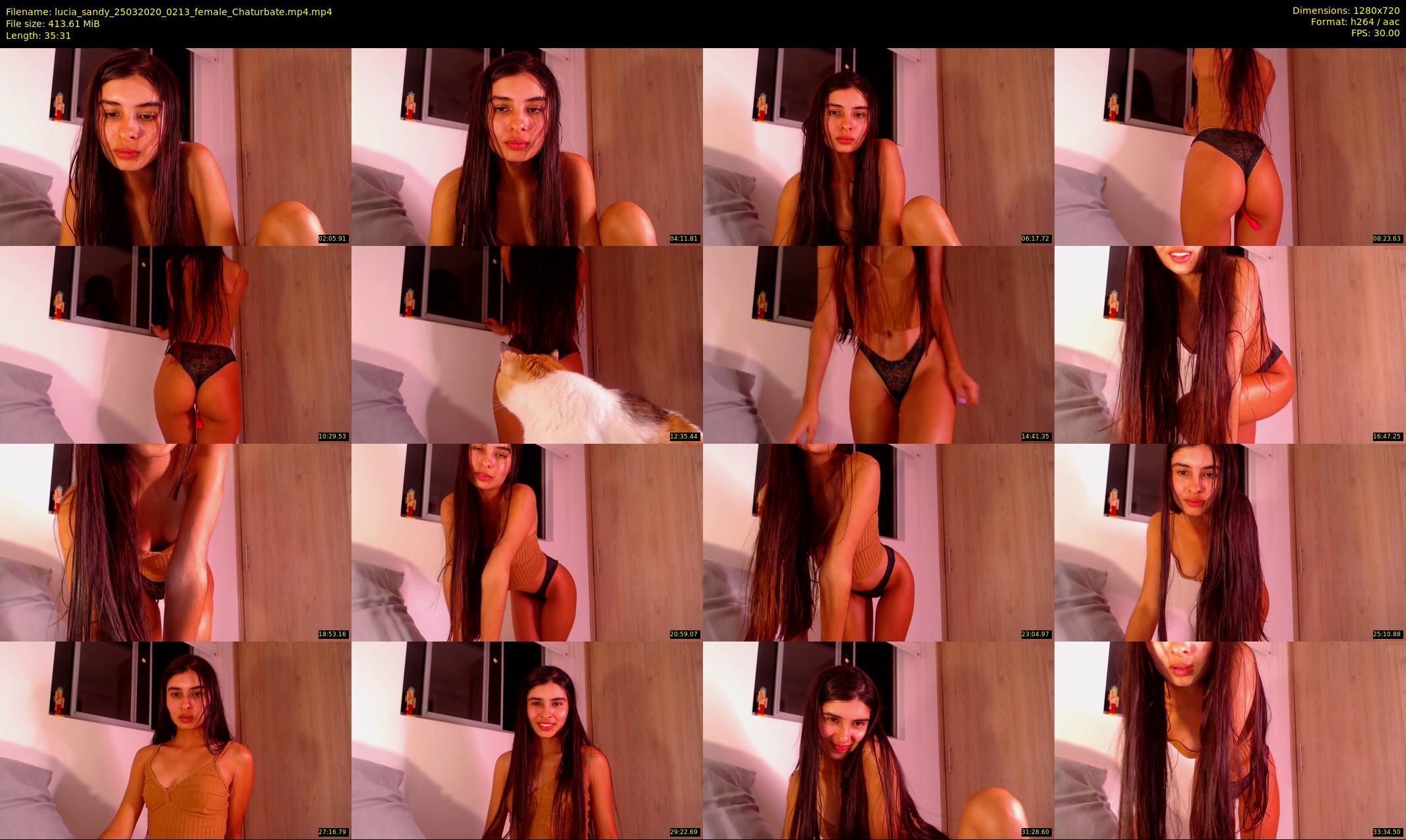 lucia_sandy — 36 minute Chaturbate female cam show recording, 720p, Mar 25, 2020