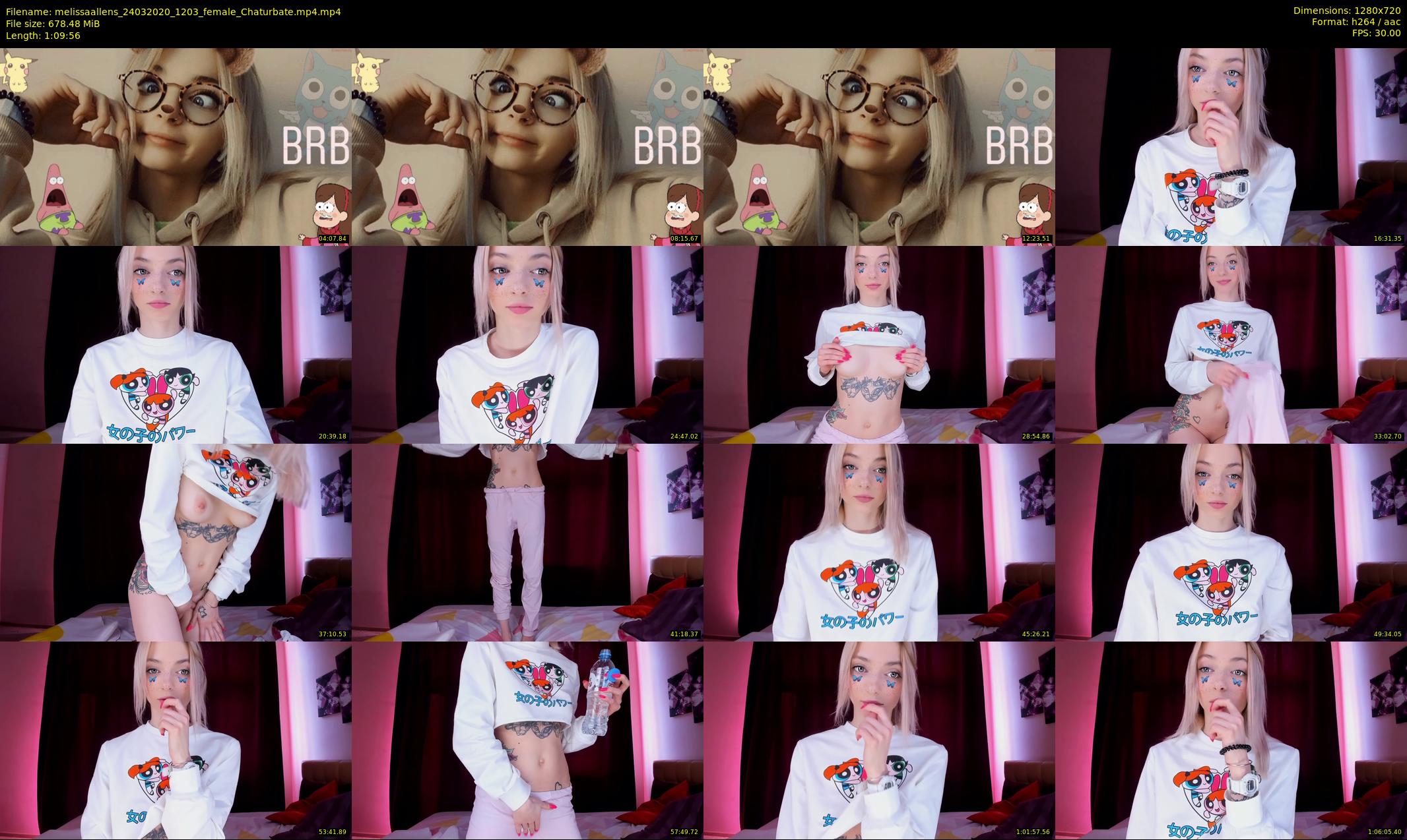 melissaallens — 70 minute Chaturbate female cam show recording, 720p, Mar 24, 2020