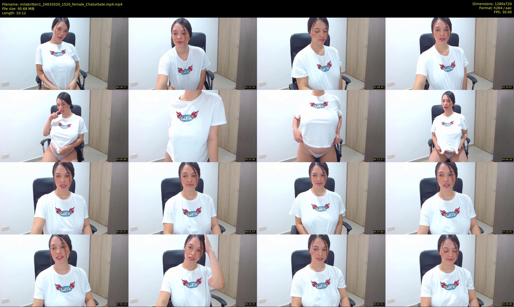 milabritton1 — 11 minute Chaturbate female cam show recording, 720p, Mar 24, 2020