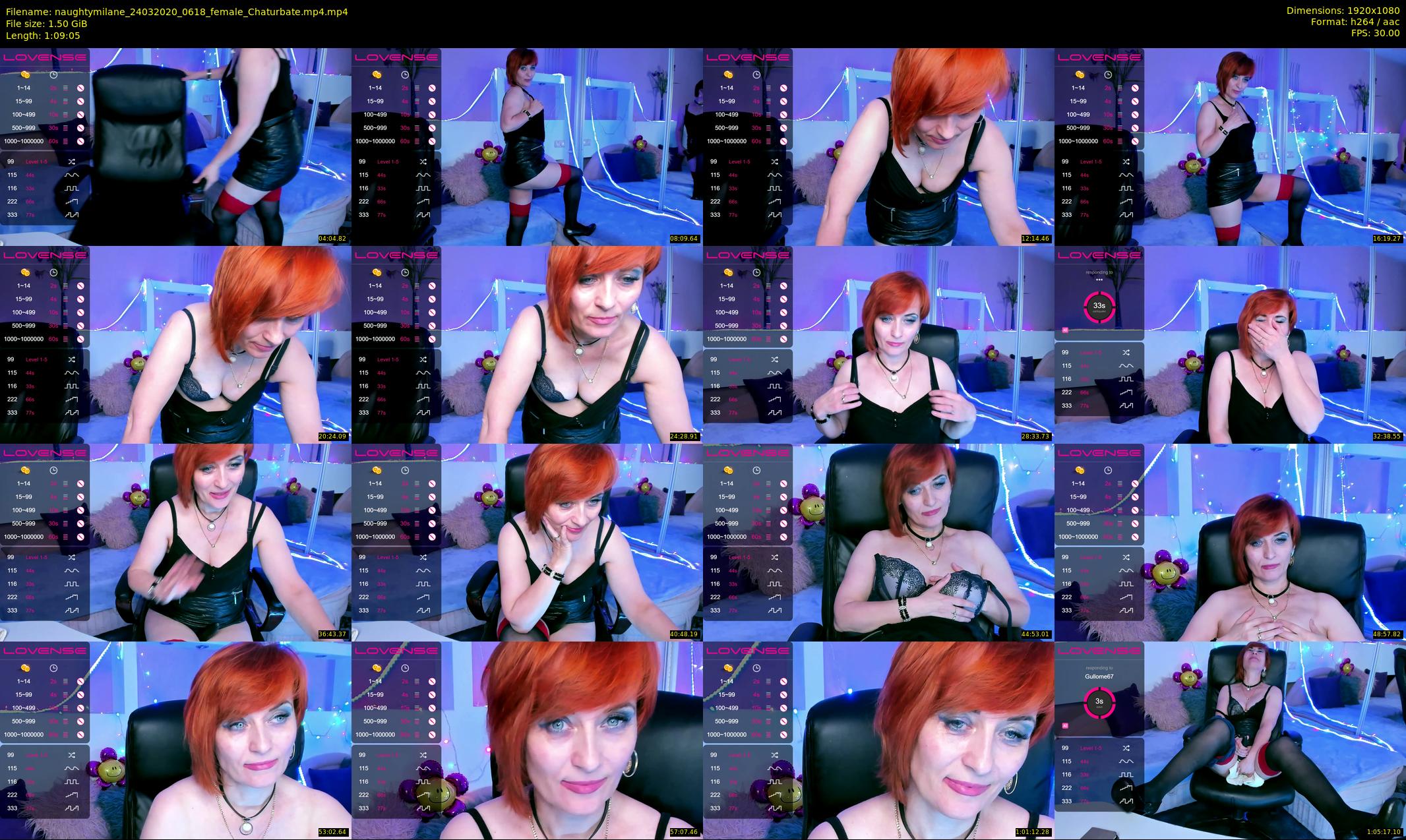 naughtymilane — 70 minute Chaturbate female cam show recording, 1080p, Mar 24, 2020