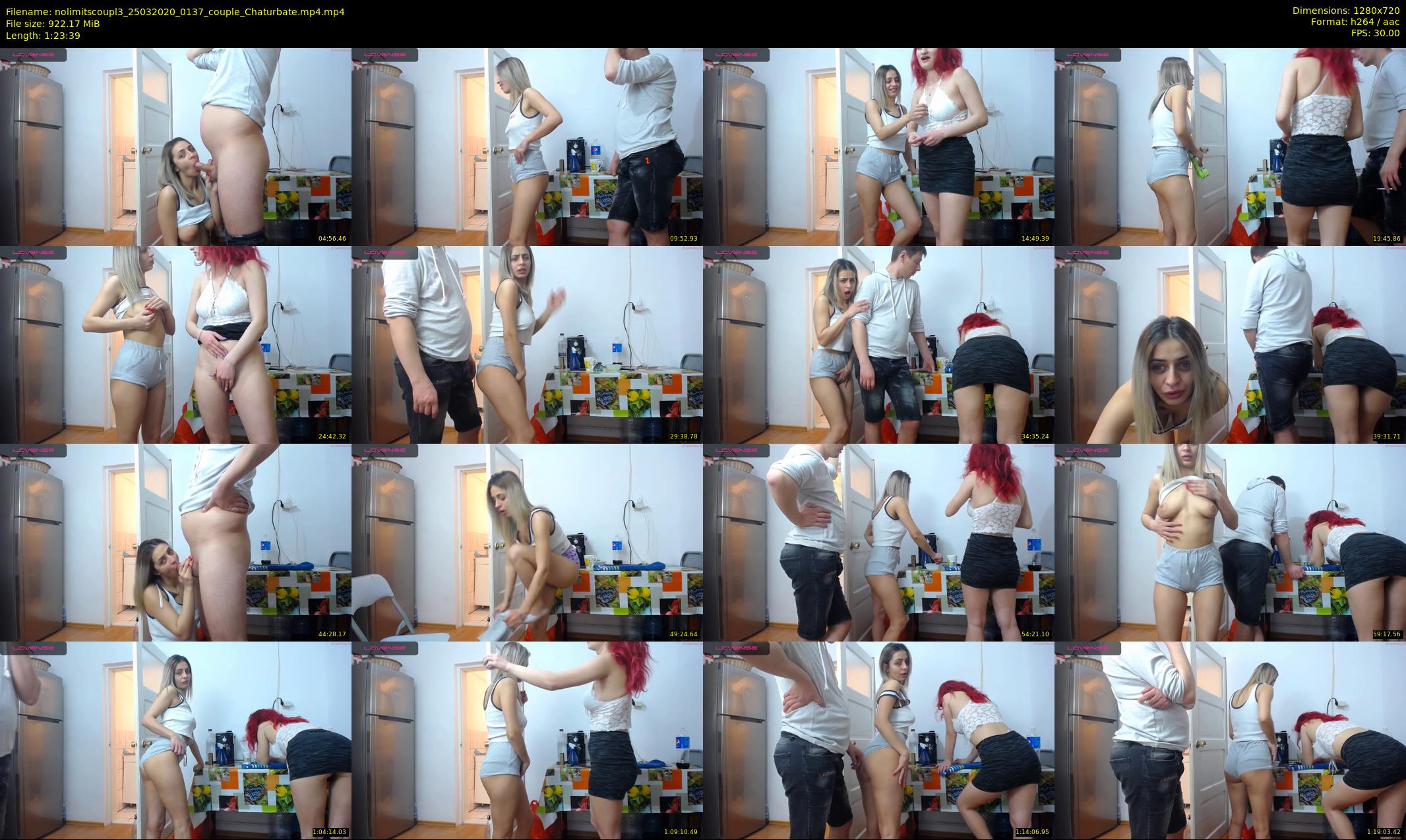 nolimitscoupl3 — 84 minute Chaturbate couple cam show recording, 720p, Mar 25, 2020