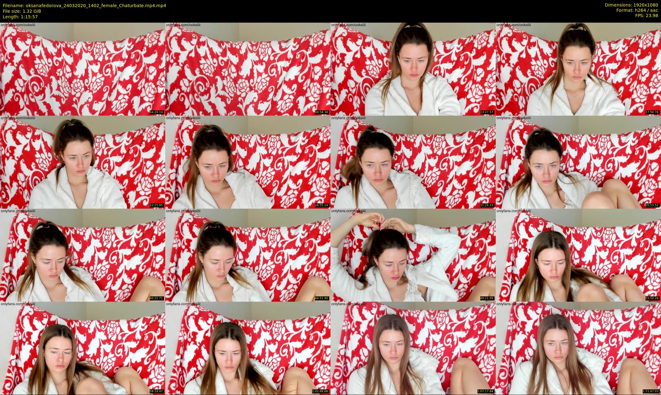 oksanafedorova — 76 minute Chaturbate female cam show recording, 1080p, Mar 24, 2020