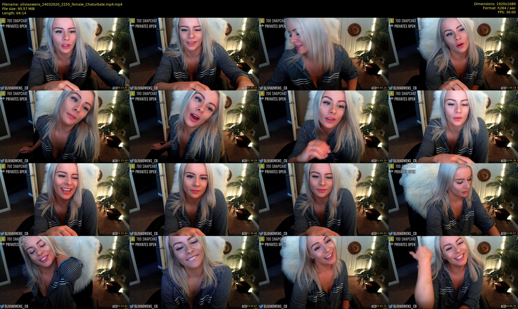 oliviaowens — 5 minute Chaturbate female cam show recording, 1080p, Mar 24, 2020