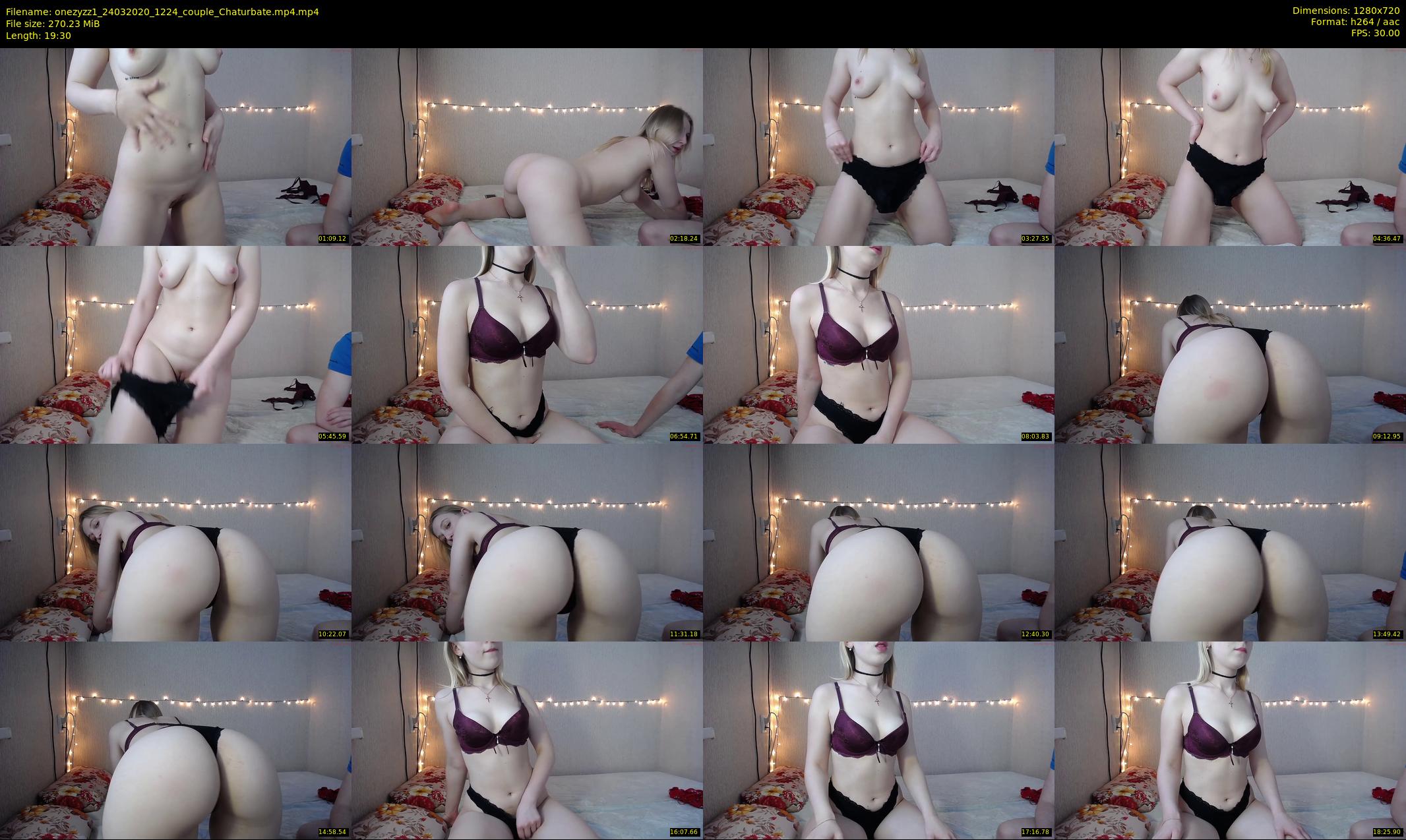 onezyzz1 — 20 minute Chaturbate couple cam show recording, 720p, Mar 24, 2020