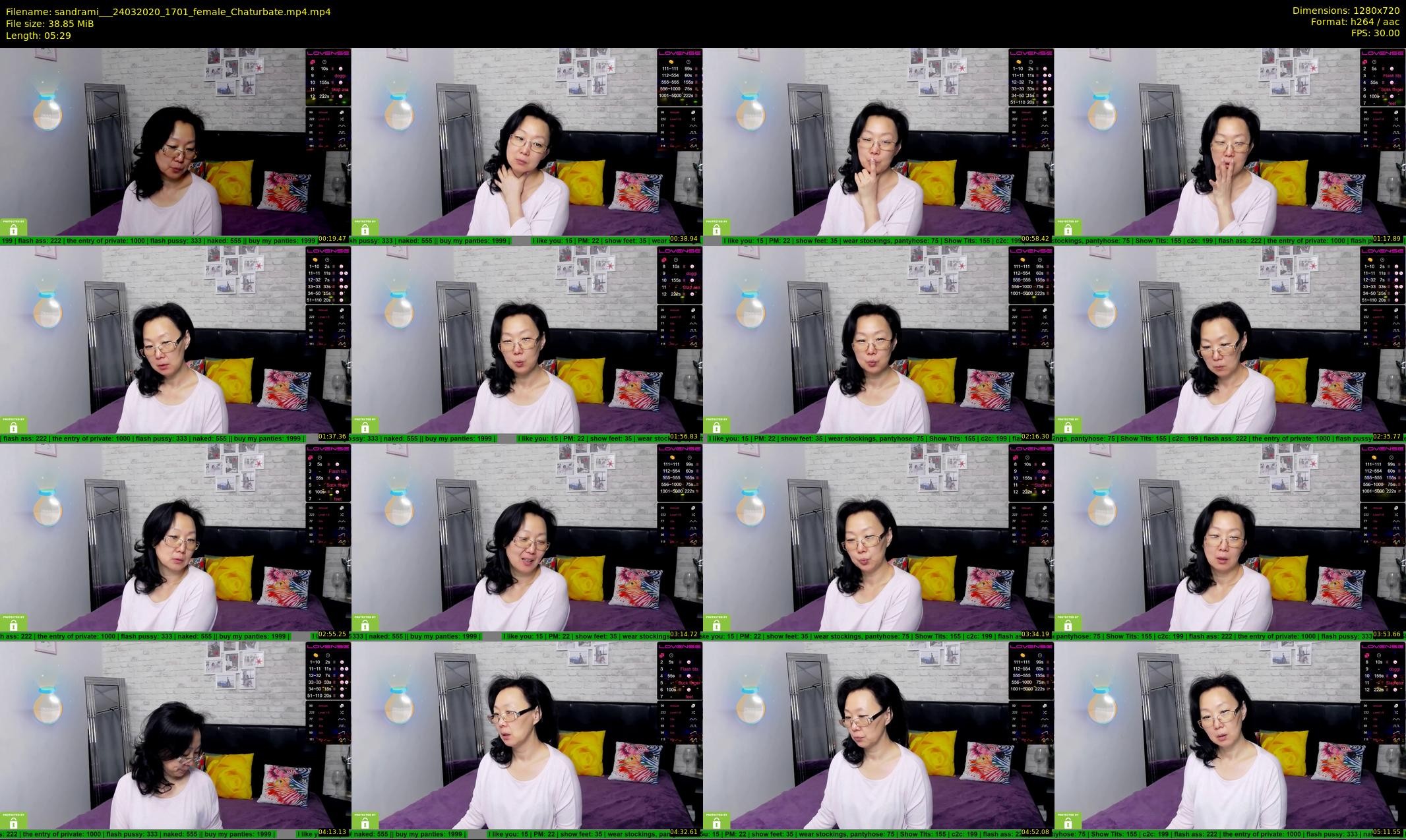 sandrami__ — 6 minute Chaturbate female cam show recording, 720p, Mar 24, 2020