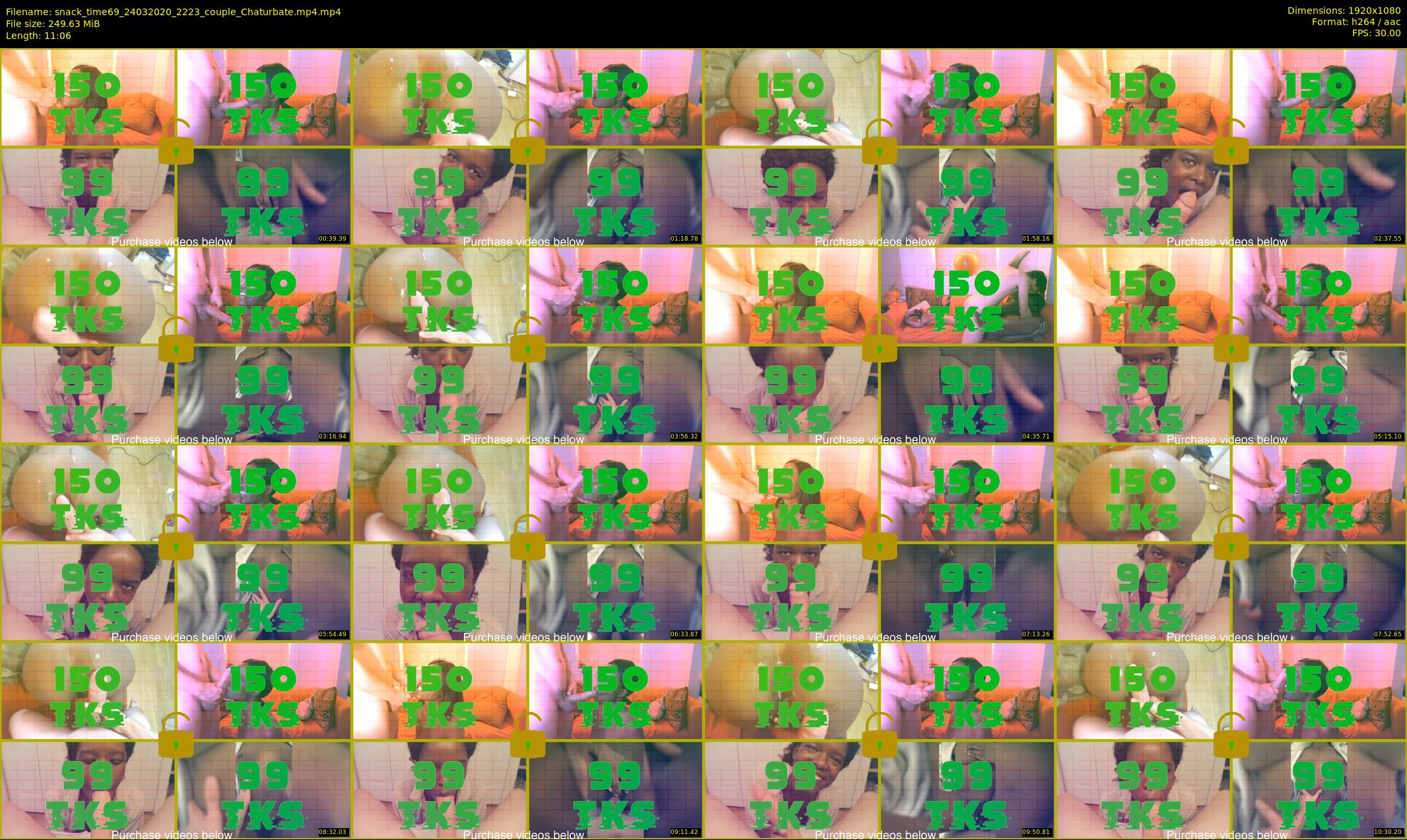 snack_time69 — 12 minute Chaturbate couple cam show recording, 1080p, Mar 24, 2020
